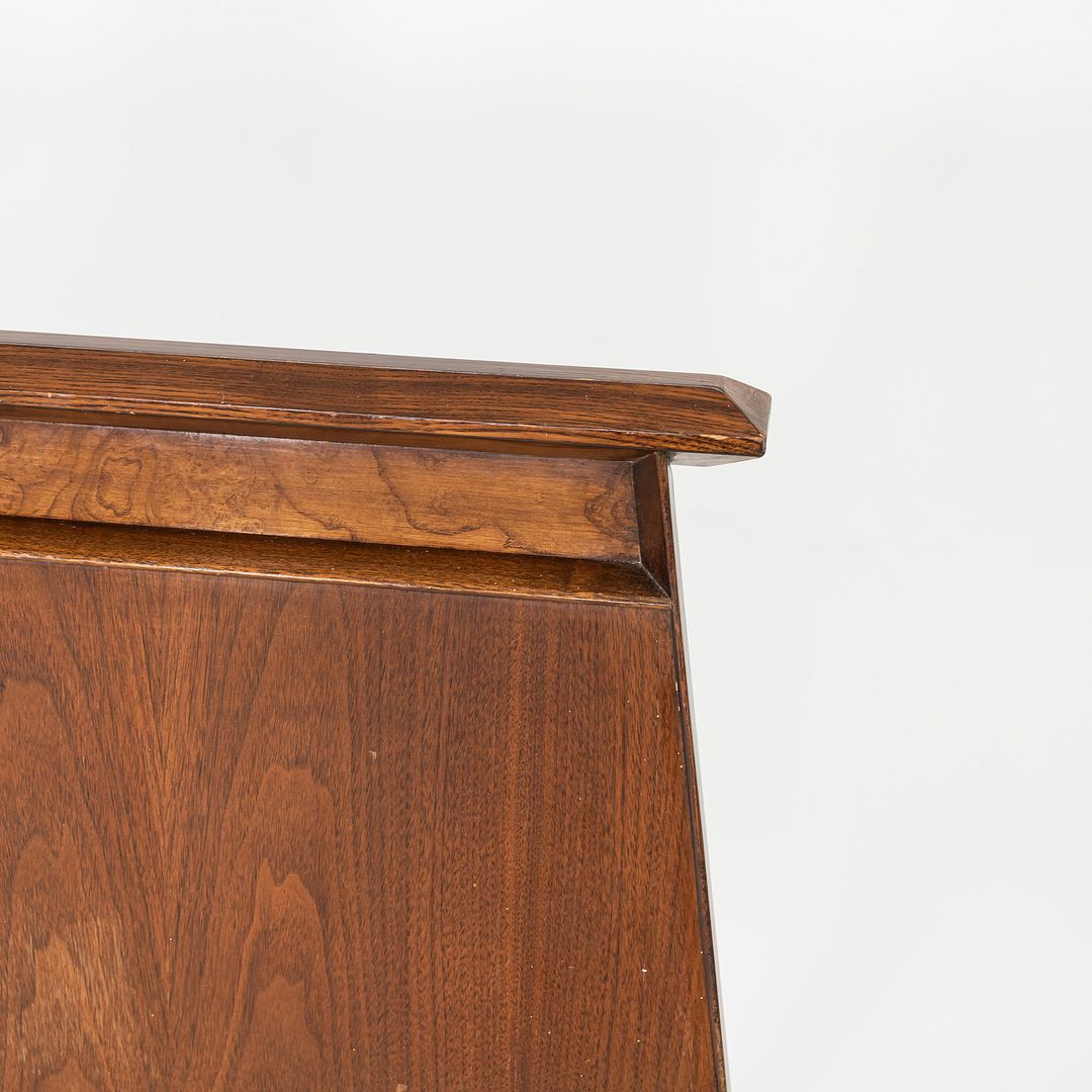 1960s Helen and Hobey Baker King Size Modern Headboard in Walnut 96x38 Inches