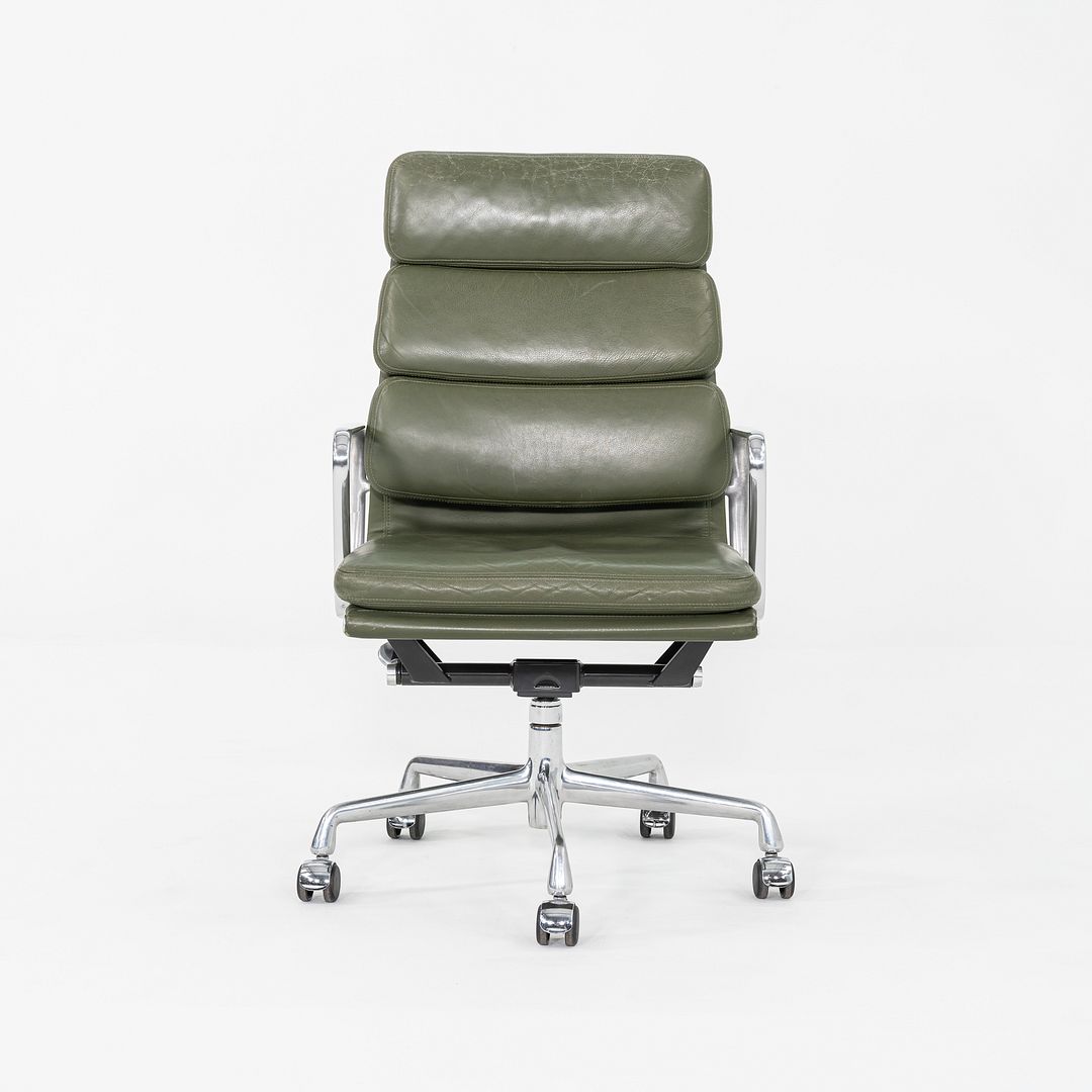 2000s Herman Miller Eames Executive Soft Pad Desk Chair in Green Leather 12+ Available
