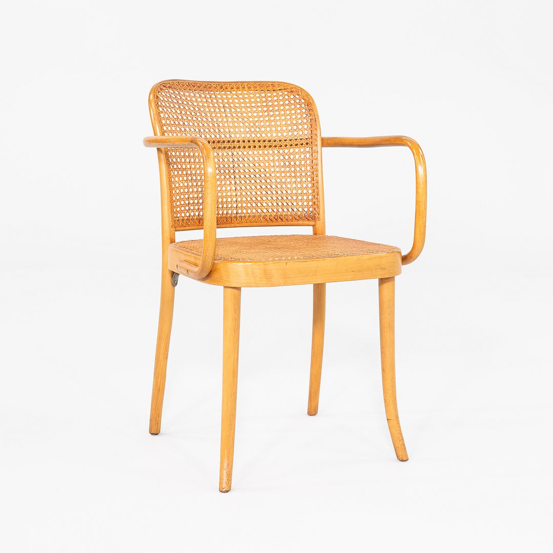 SOLD 1980s Set of 10 Model 811 Prague Chairs by Josef Hoffman for Stendig / Thonet