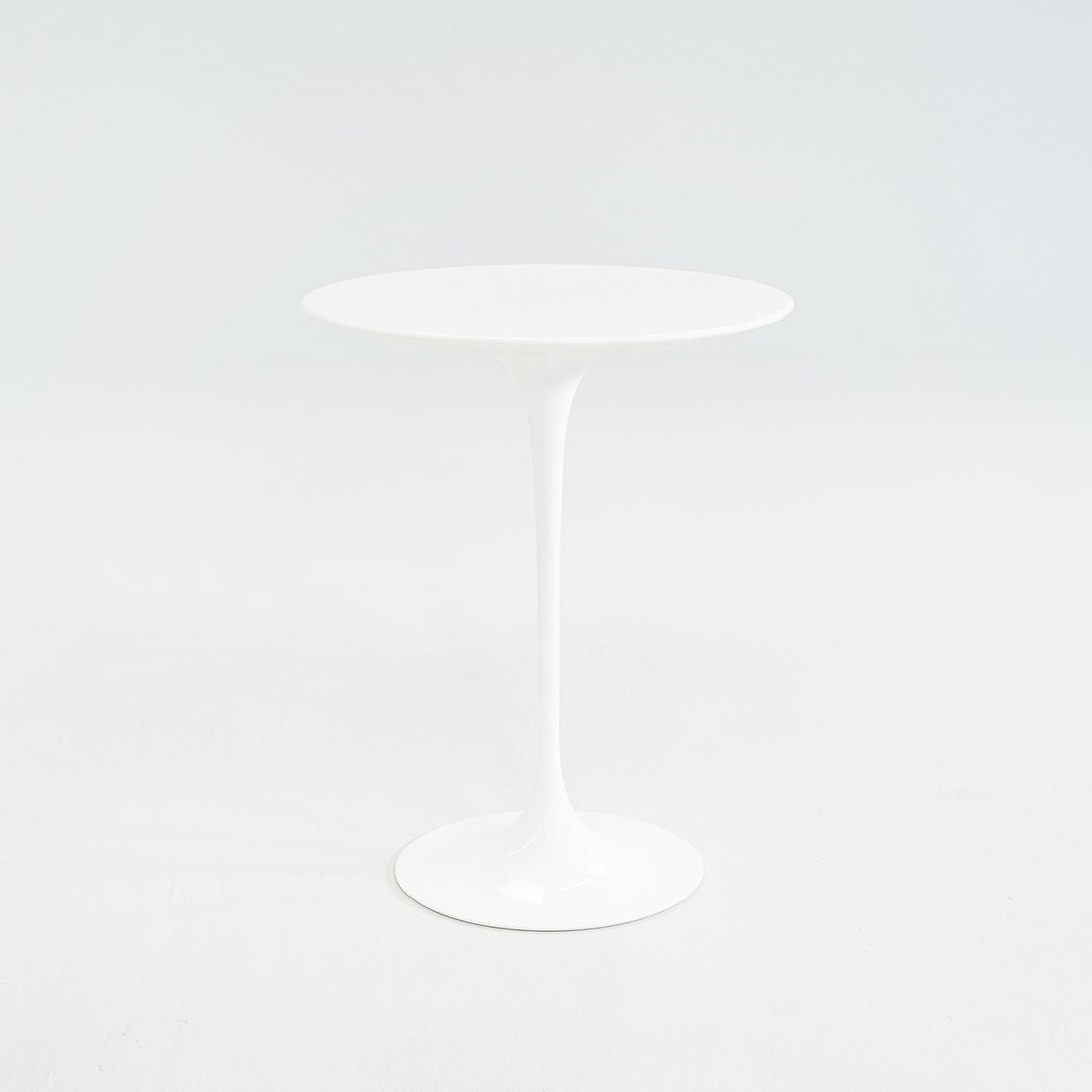 C. 2022 Eero Saarinen for Knoll Tulip Side Table in Lasa Classico Marble 16" Top