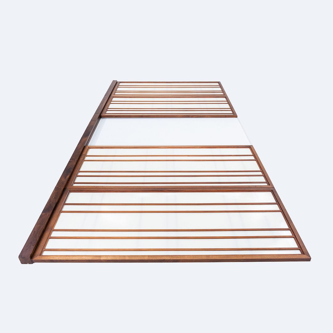 1960s Set of Four American Black Walnut Shoji Panels, Attributed to Nakashima