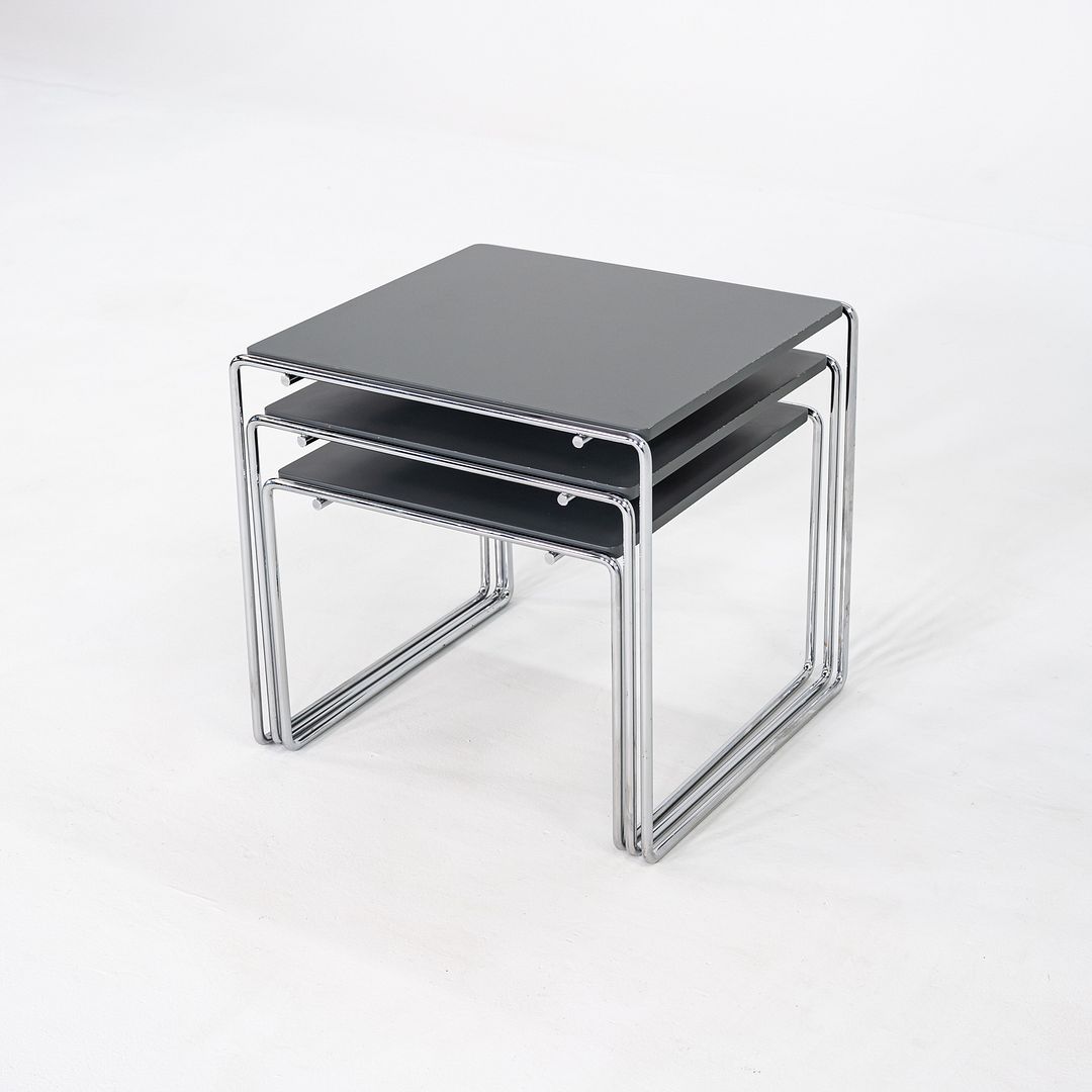 1980s Trio of 'Marcel T' Nesting Tables by Kazuhide Takahama for Cassina in Grey