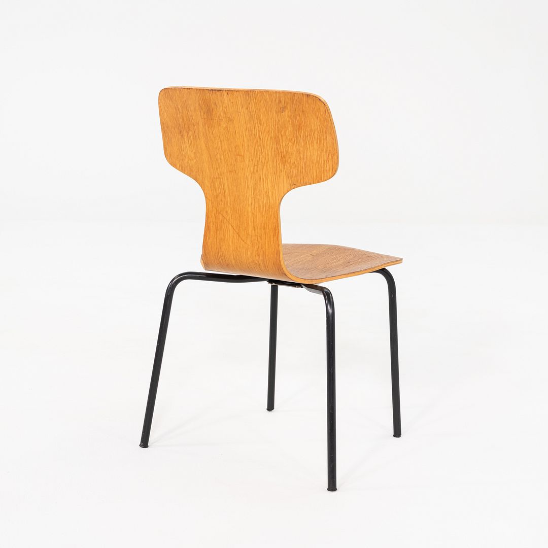 1976 Set of Three Arne Jacobsen Fritz Hansen 3123 Children's Chairs in Veneer