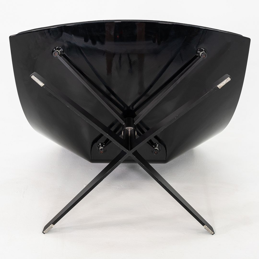 2016 Jehs and Laub for Fritz Hansen Space Lounge Chair in Black Fabric and Frame