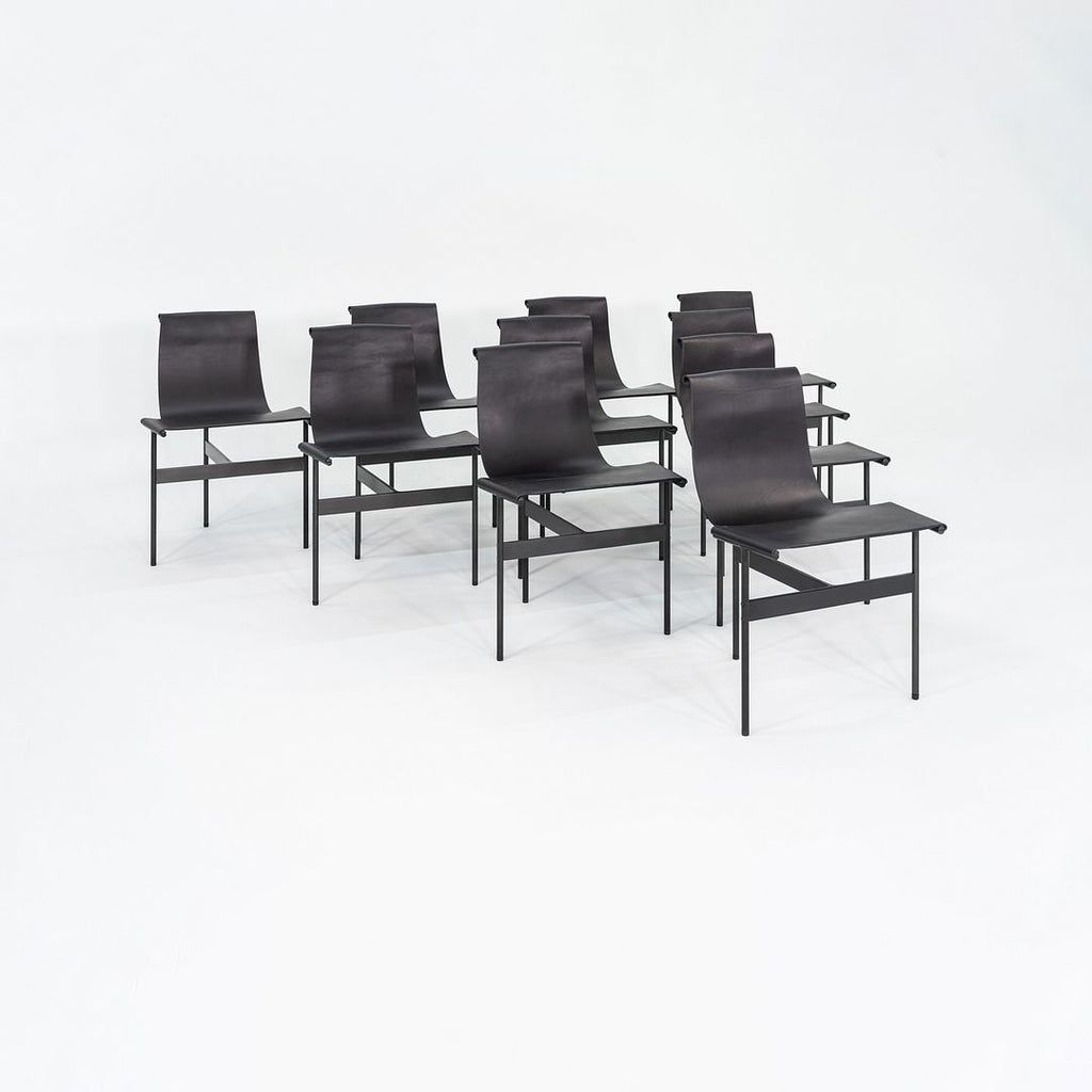 Set of Ten Katavolos Littell and Kelley for Gratz Industries TG-10 Chairs in Black