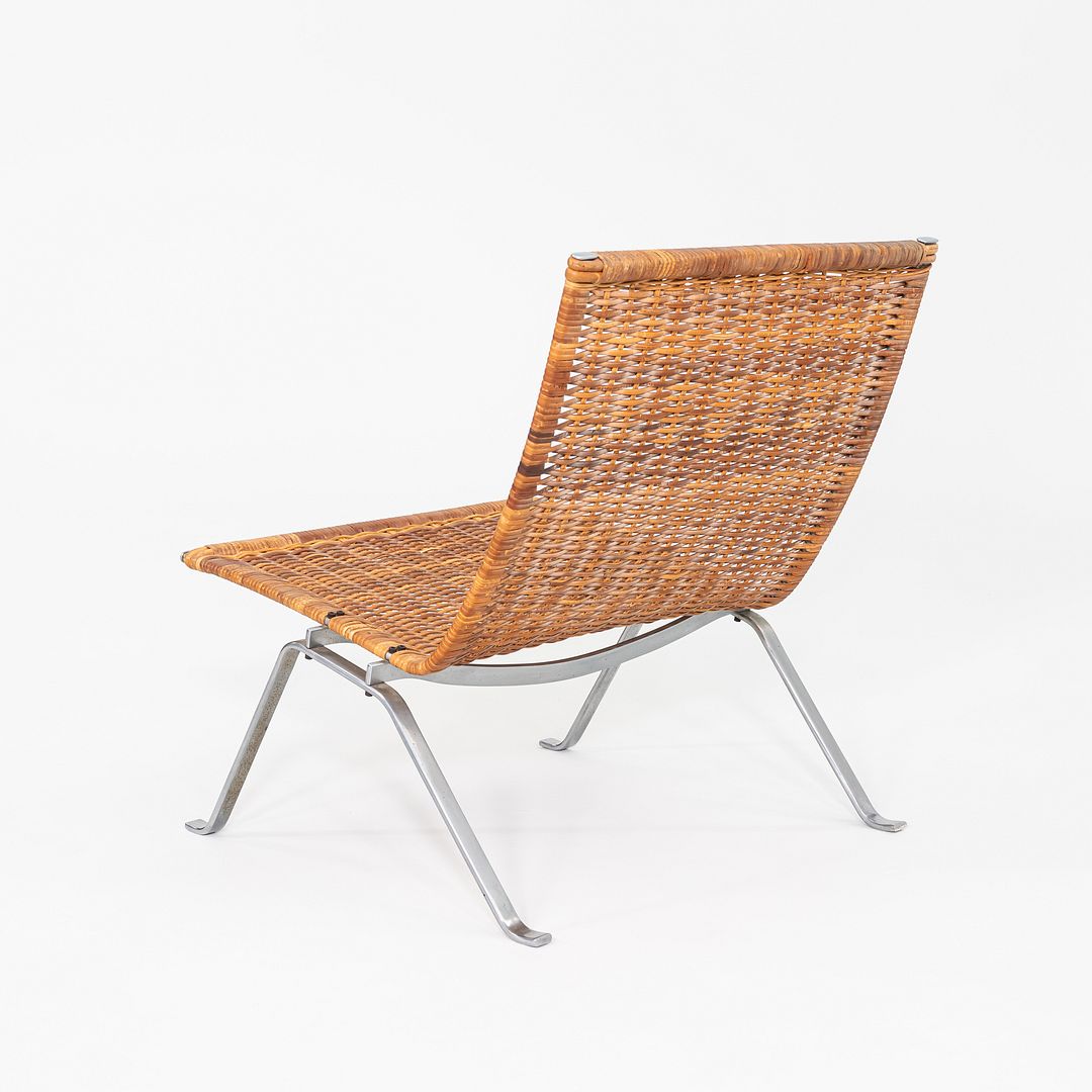 SOLD 1960s Pair of Poul Kjaerholm for E. Kold Christensen PK 22 Wicker Lounge Chairs