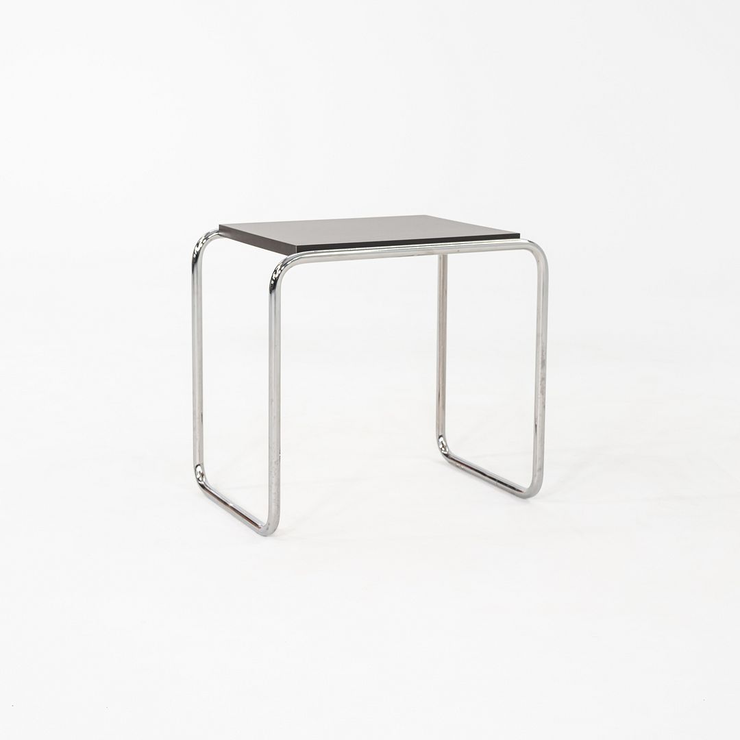 1990s Marcel Breuer for Thonet Laccio Side Table in Black 12+ Available
