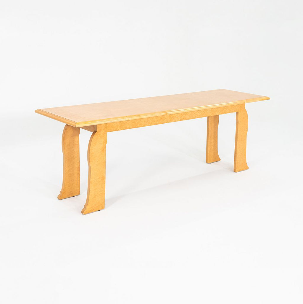 1984 Robert Venturi and Denise Scott Brown for Knoll Postmodern Console Table in Birdseye Maple