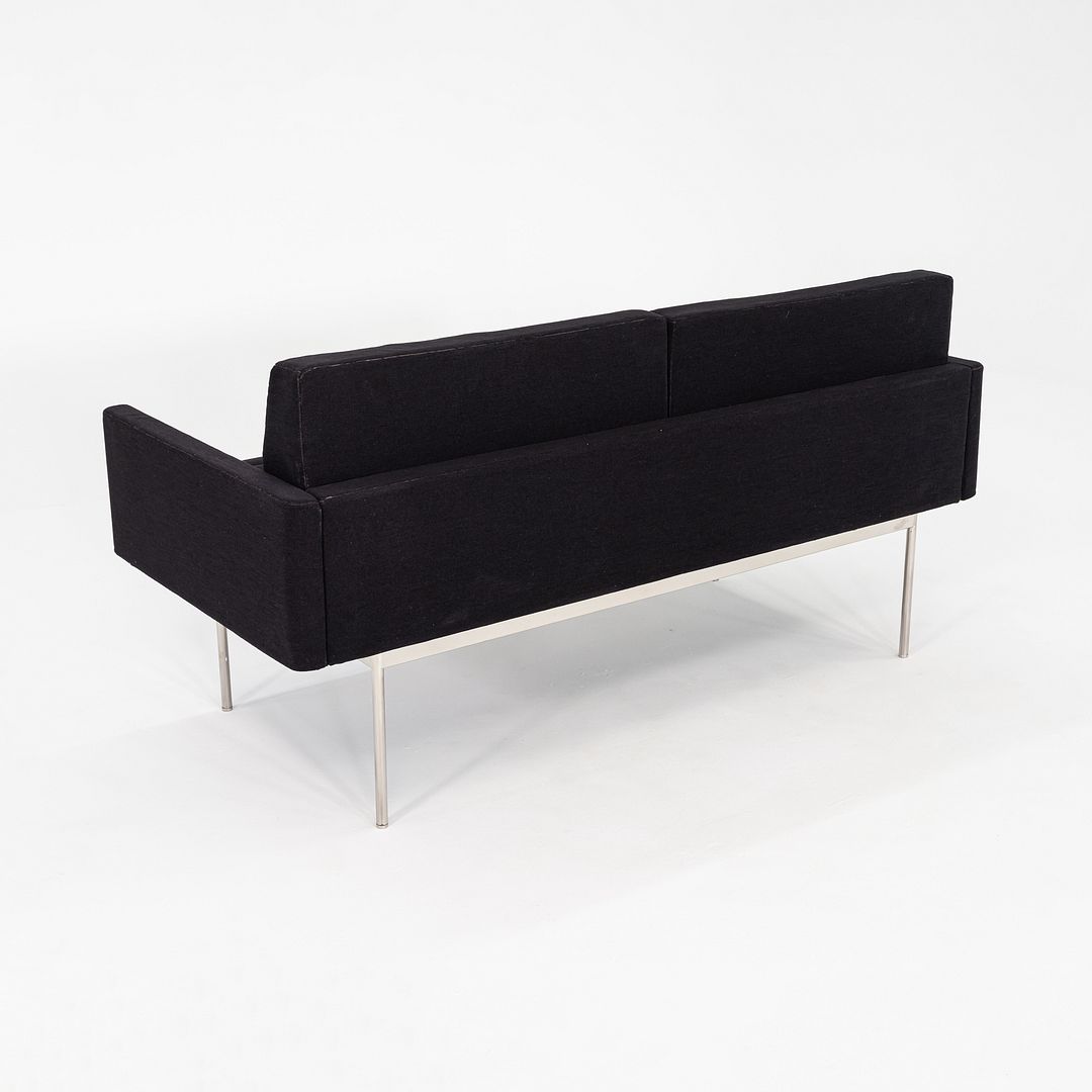 2016 BassamFellows for Geiger Tuxedo Component Lounge Settee Sofa Black Fabric