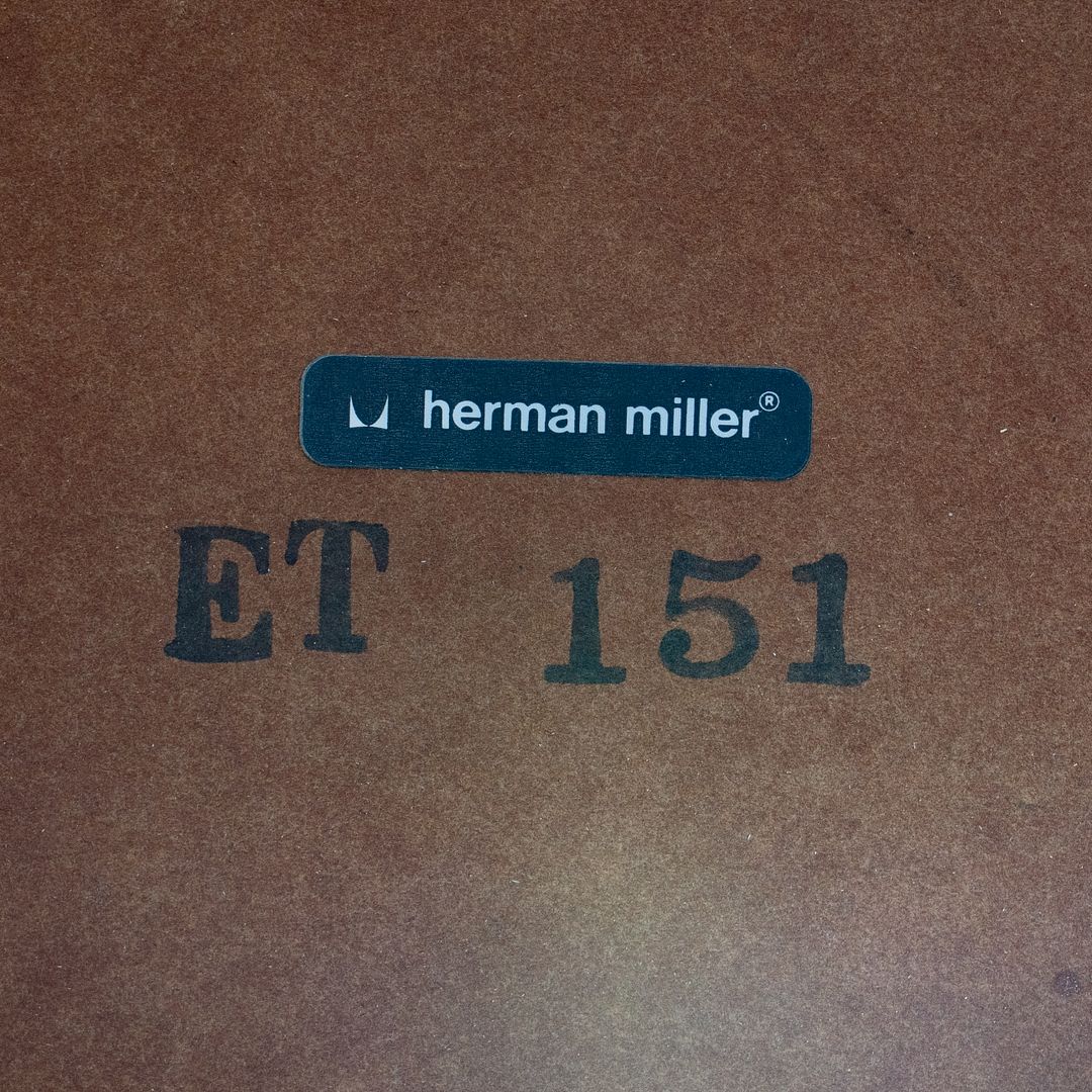 1980s Herman Miller ET151 Eames Segmented Aluminum Group Dining Table Laminate