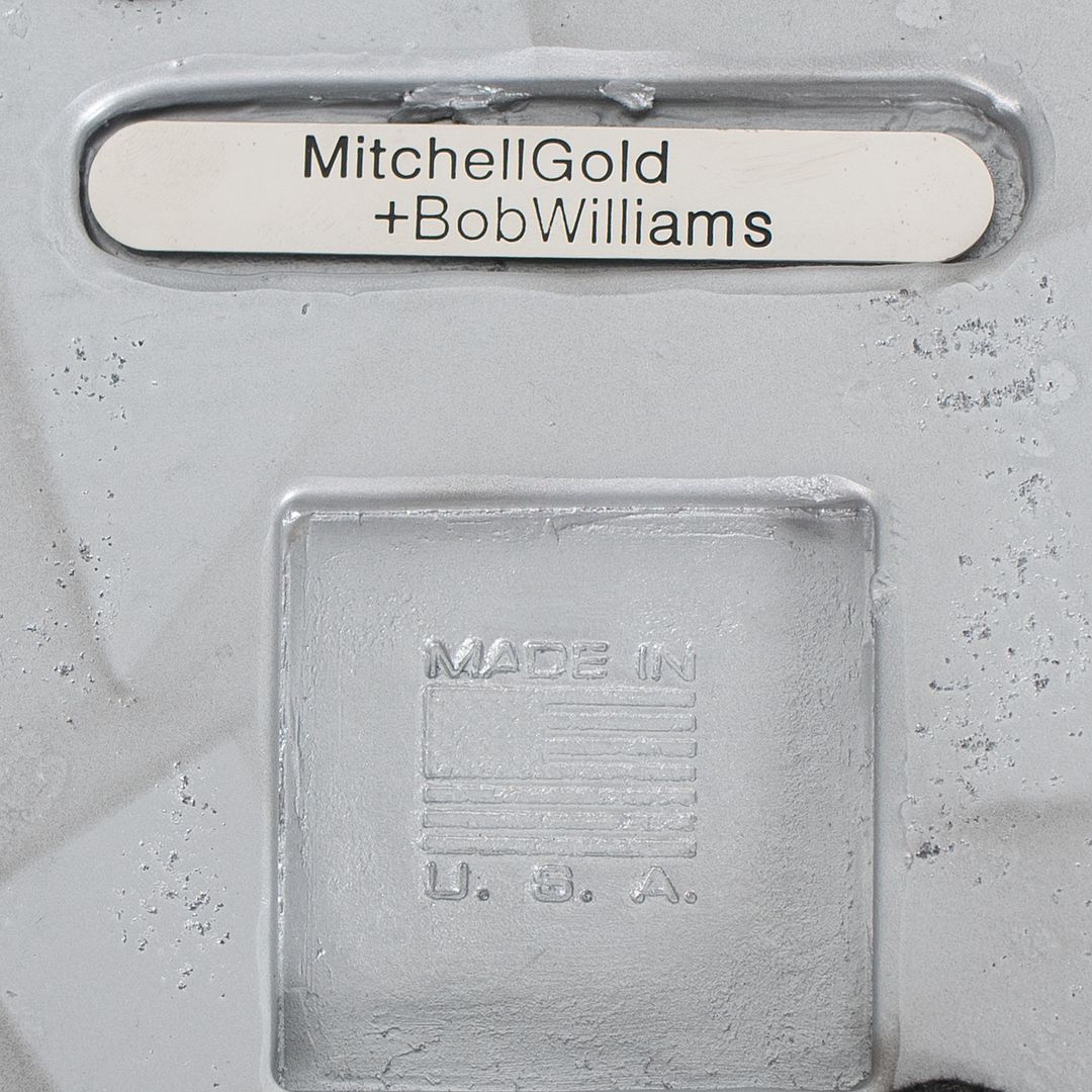 2020 Mitchell Gold and Bob Williams Addie Pull-Up Table with glass insert 1x Available