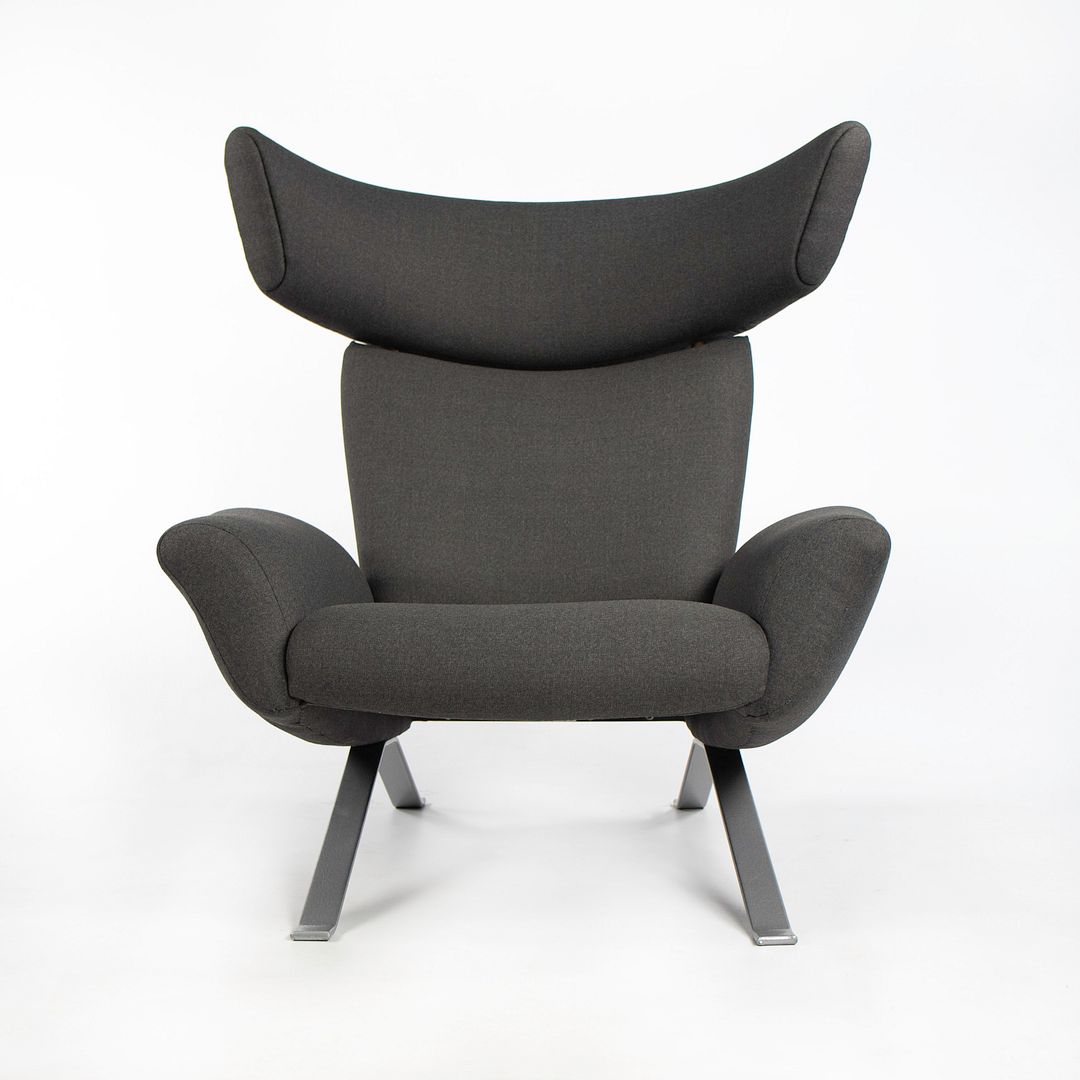 SOLD 1962 Ostervig Lounge Chair by Kurt Ostervig for Henry Rolschau Mobler in Grey Fabric