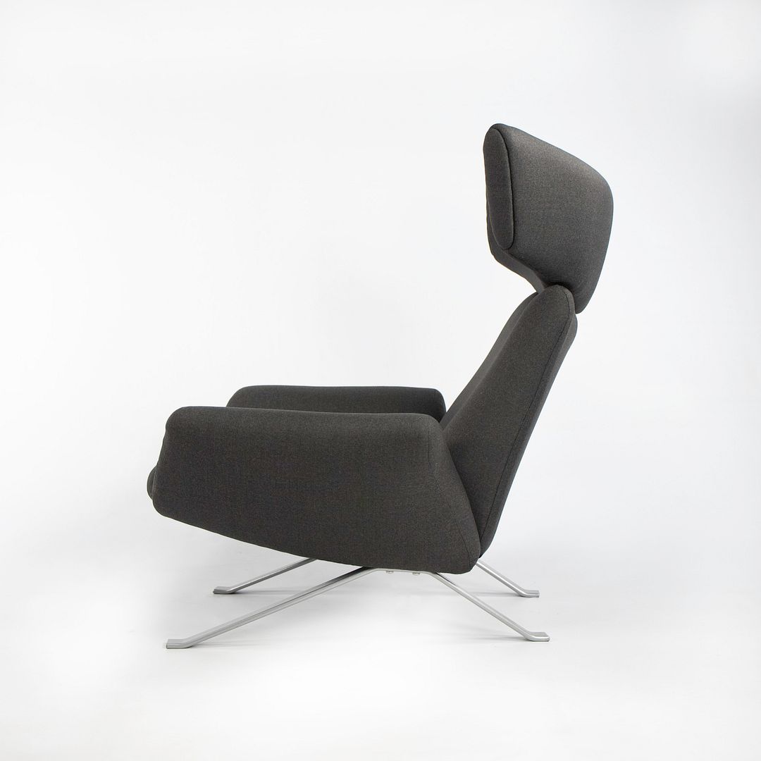 SOLD 1962 Ostervig Lounge Chair by Kurt Ostervig for Henry Rolschau Mobler in Grey Fabric