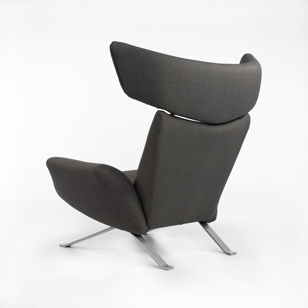 SOLD 1962 Ostervig Lounge Chair by Kurt Ostervig for Henry Rolschau Mobler in Grey Fabric