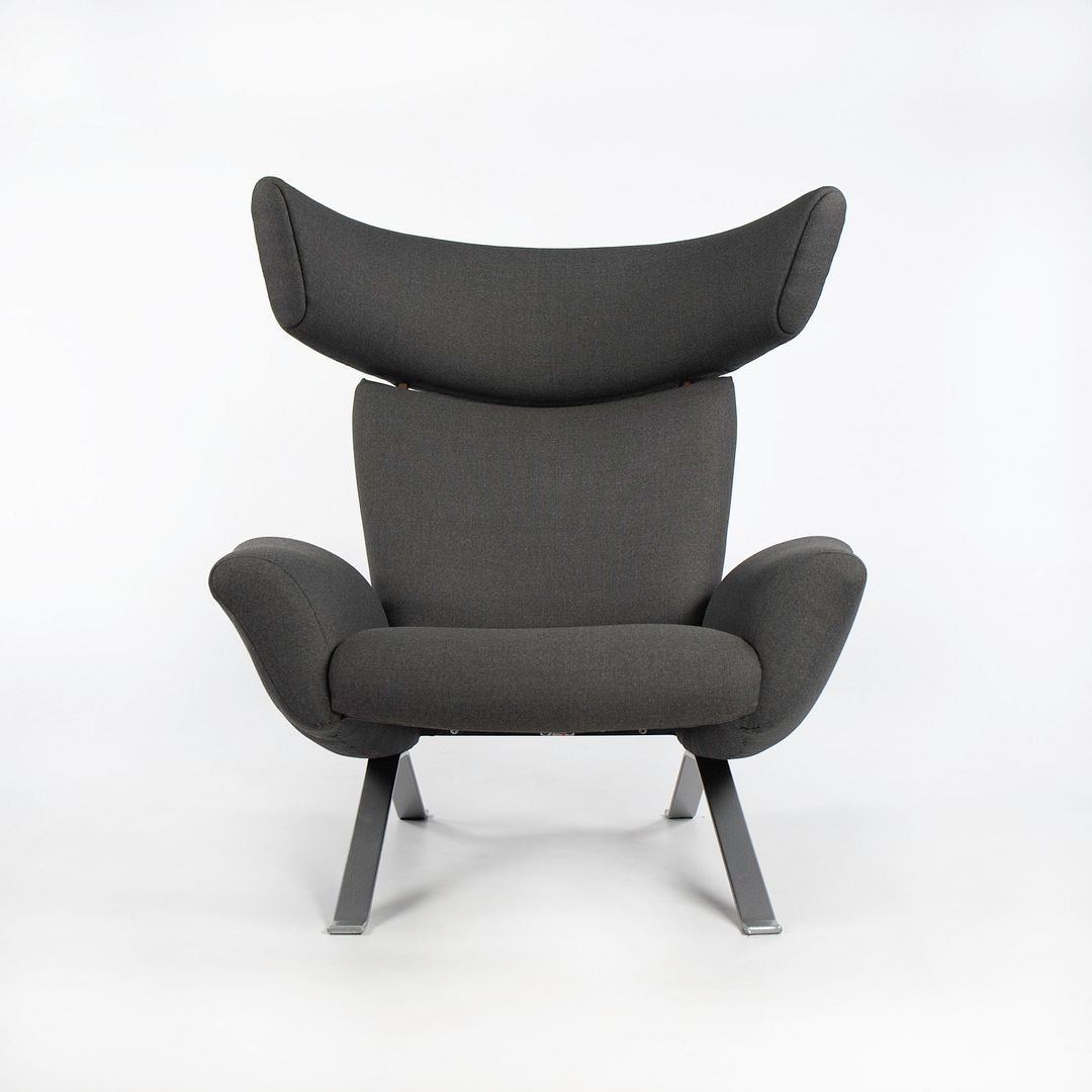 SOLD 1962 Ostervig Lounge Chair by Kurt Ostervig for Henry Rolschau Mobler in Grey Fabric