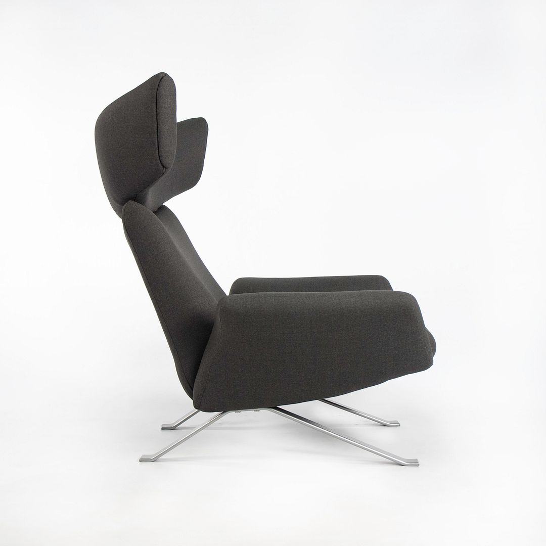 SOLD 1962 Ostervig Lounge Chair by Kurt Ostervig for Henry Rolschau Mobler in Grey Fabric