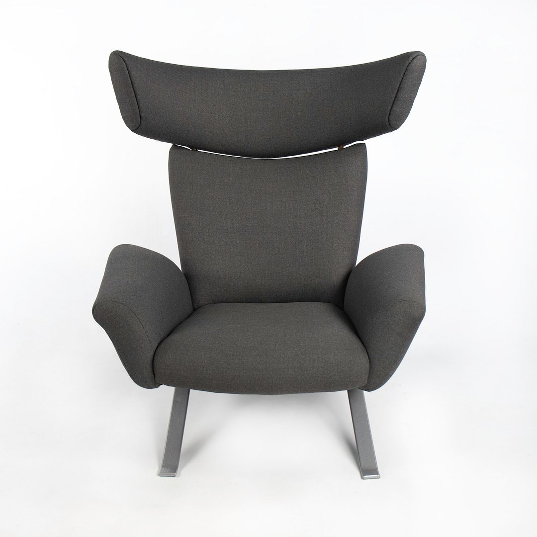 SOLD 1962 Ostervig Lounge Chair by Kurt Ostervig for Henry Rolschau Mobler in Grey Fabric