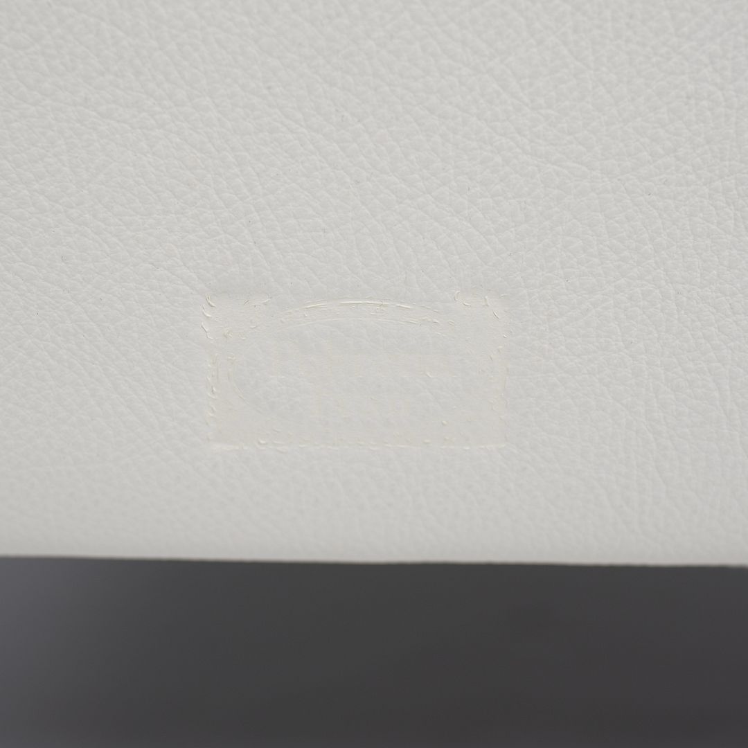 2014 Quadra Ottoman / Bench by Pierluigi Cerri for Poltrona Frau in Off-White Leather 34x34 inch