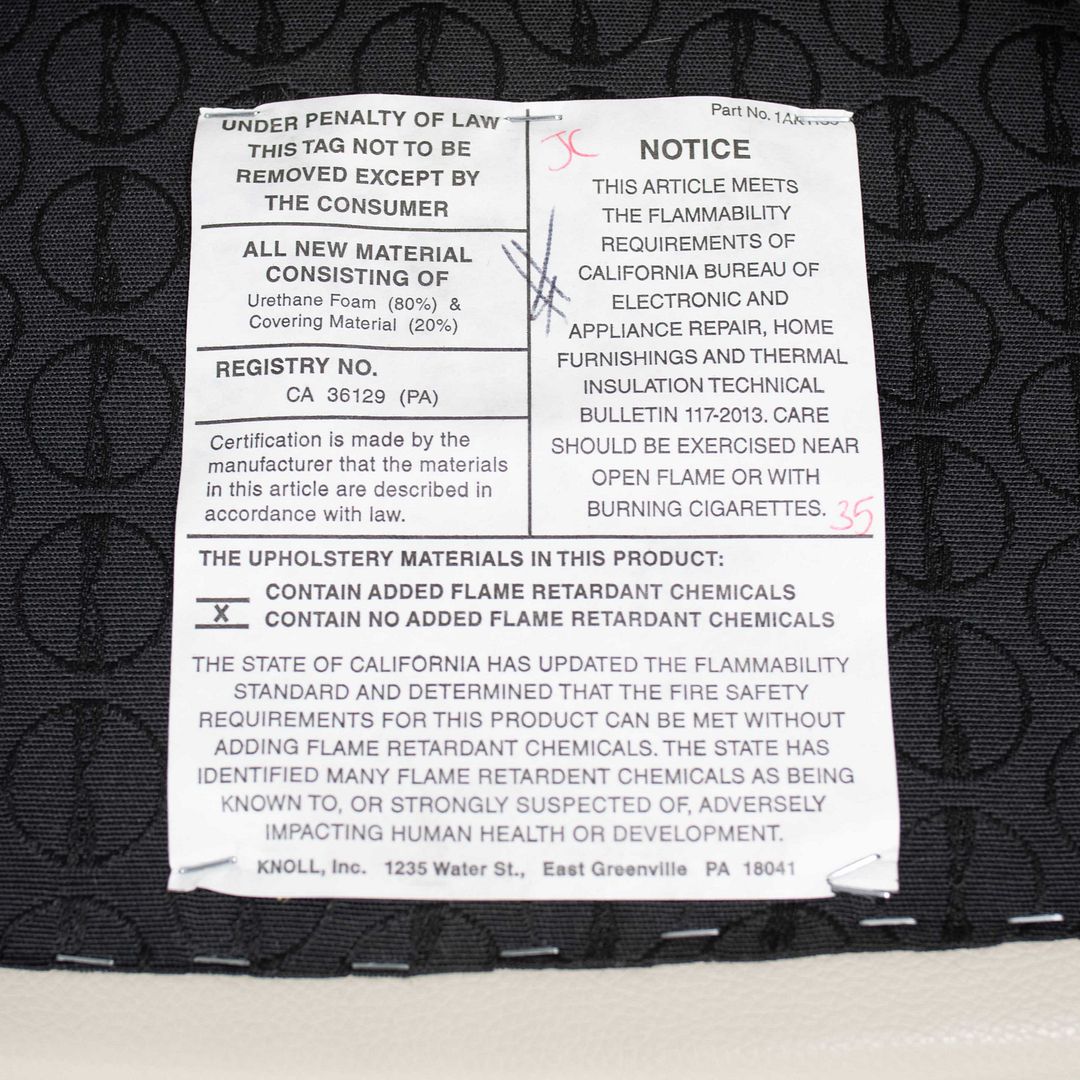 2021 No. 71 ULB Armchair by Eero Saarinen for Knoll in Off White Leather with Wooden Legs