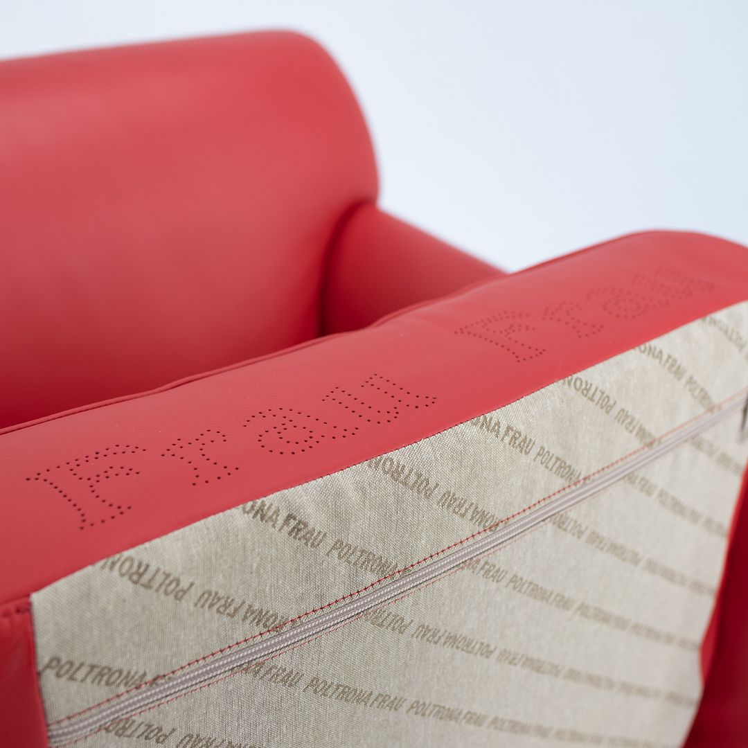 2006 Eospiti Armchair by Luciano Pagani and Angelo Perversi for Poltrona Frau in Red Leather