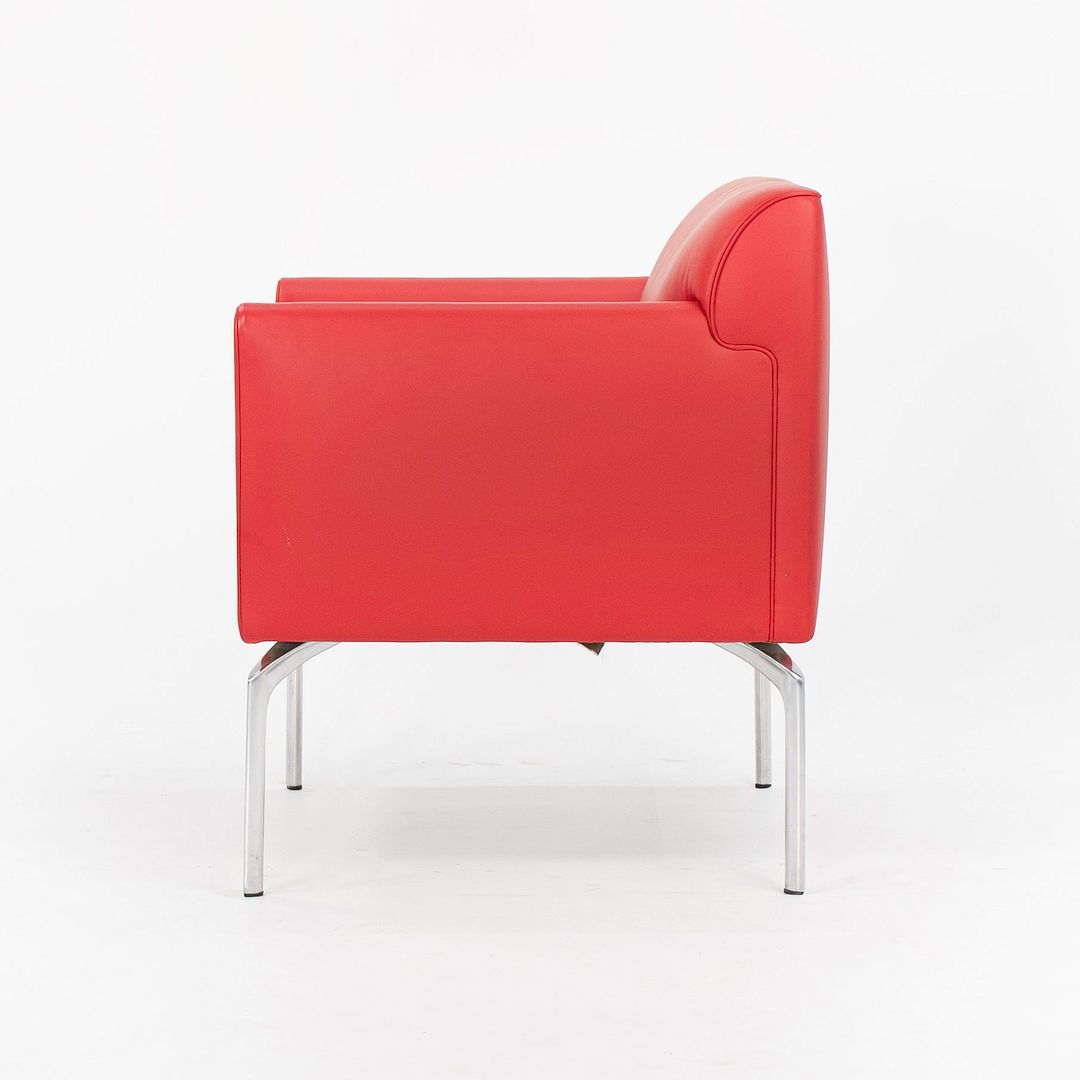 2006 Eospiti Armchair by Luciano Pagani and Angelo Perversi for Poltrona Frau in Red Leather