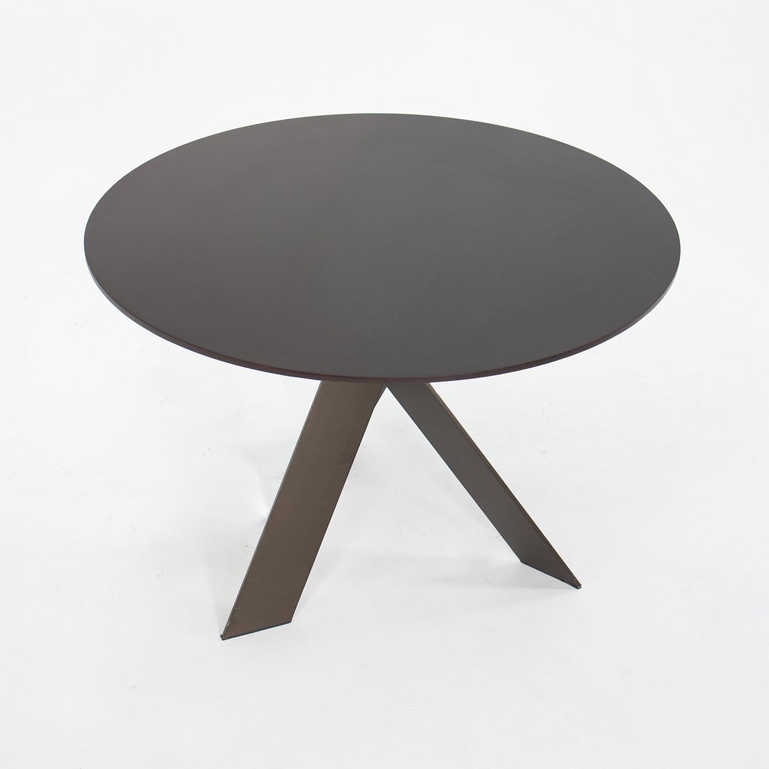 2010s Ekko Dining Table by Wolfgang C. R. Mezger for Davis with Wood Top and Powder Coated Base