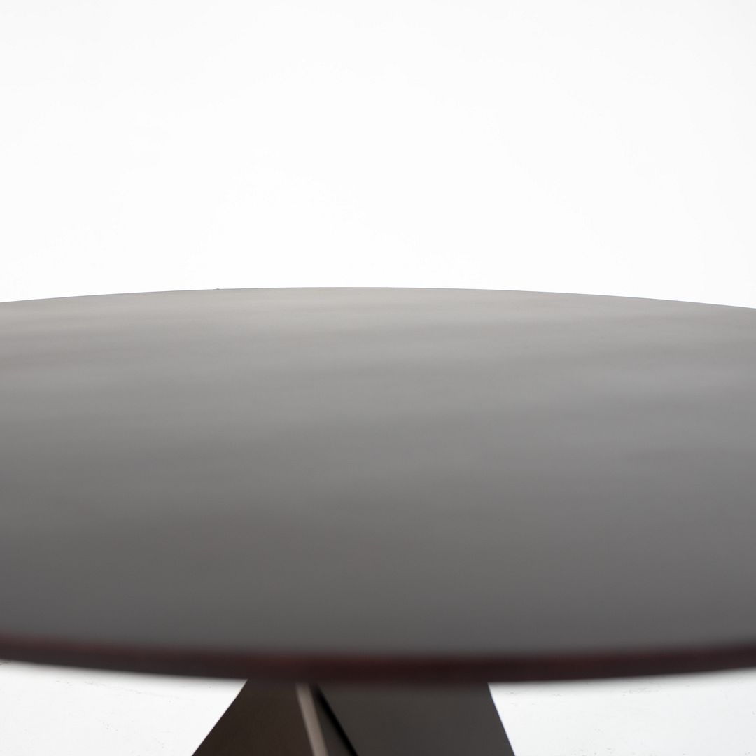 2010s Ekko Dining Table by Wolfgang C. R. Mezger for Davis with Wood Top and Powder Coated Base