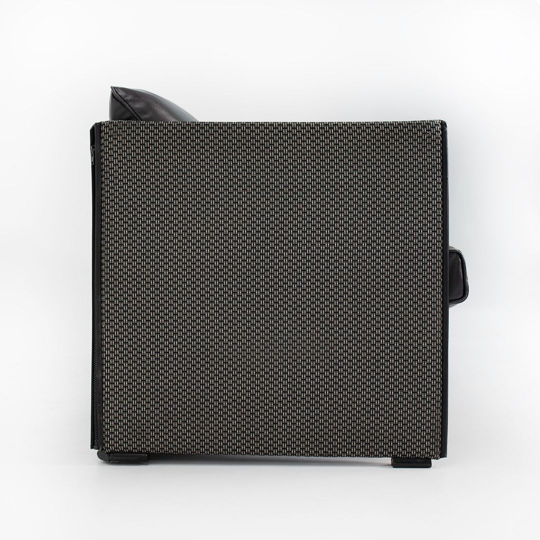 1980s Tilbury Three Seat Sofa by Mario Bellini for Cassina in Black Leather