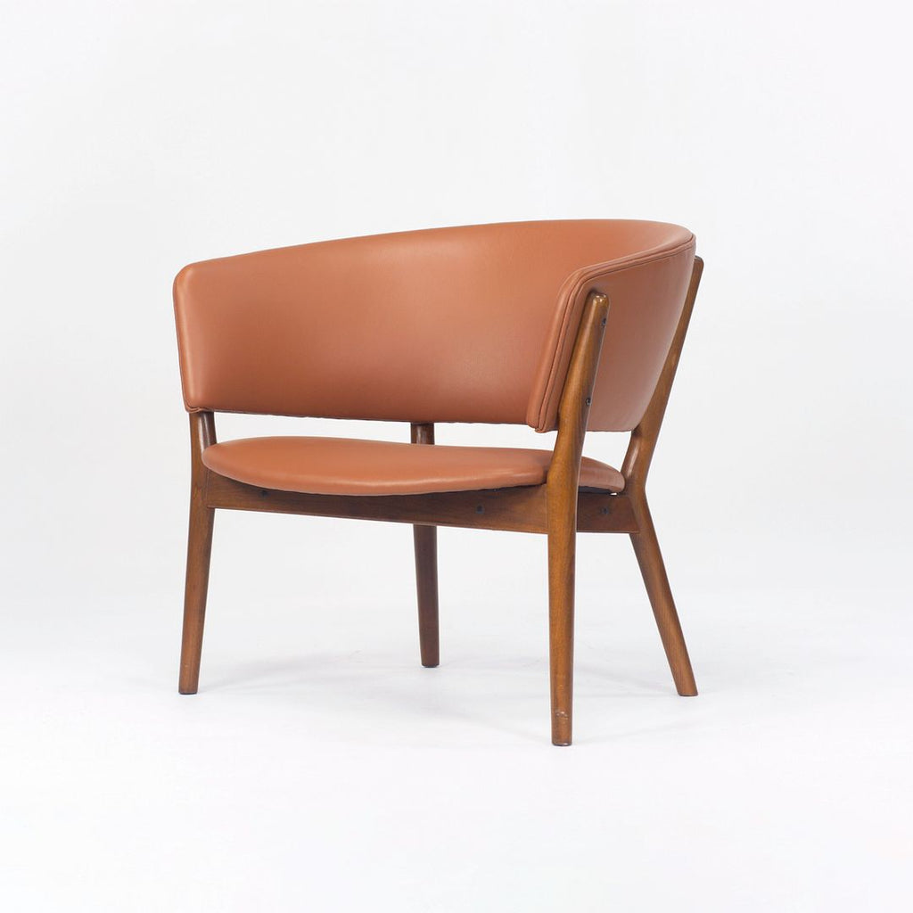 SOLD 1950s ND83 Lounge Chair by Nanna and Jørgen Ditzel for Knud Willadsen in Oak with Cognac Leather