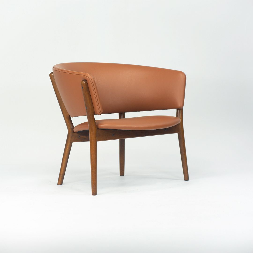 SOLD 1950s ND83 Lounge Chair by Nanna and Jørgen Ditzel for Knud Willadsen in Oak with Cognac Leather