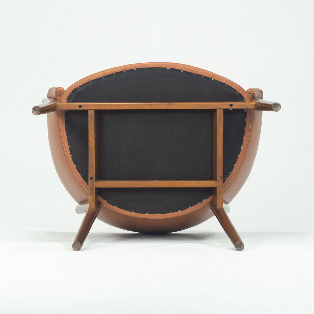 SOLD 1950s ND83 Lounge Chair by Nanna and Jørgen Ditzel for Knud Willadsen in Oak with Cognac Leather