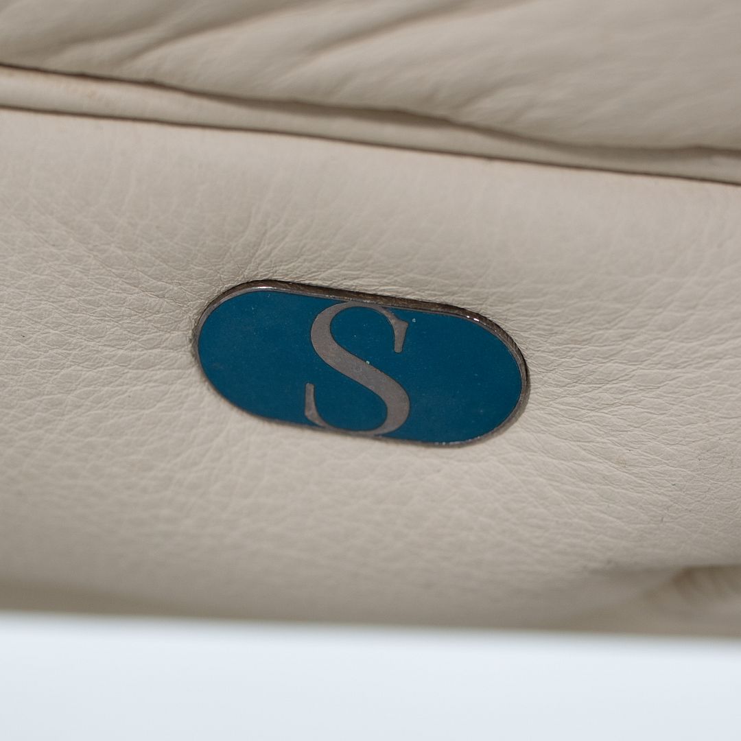 1980s DS-140 Sofa by Reto Frigg for de Sede in Ivory Leather with Chromed Steel Frame