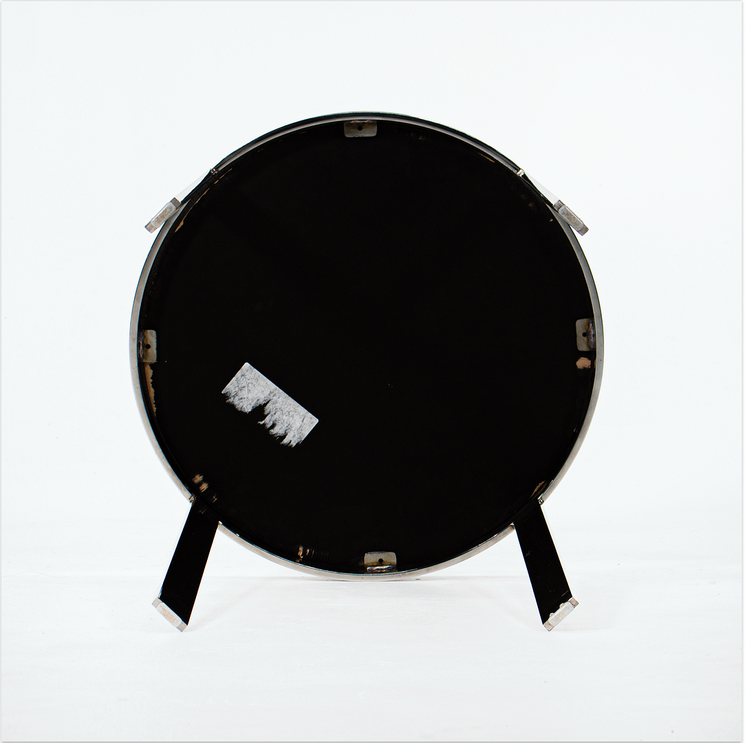 1990s Venlo by Cumberland Side Table in Stainless with Black Marble Top