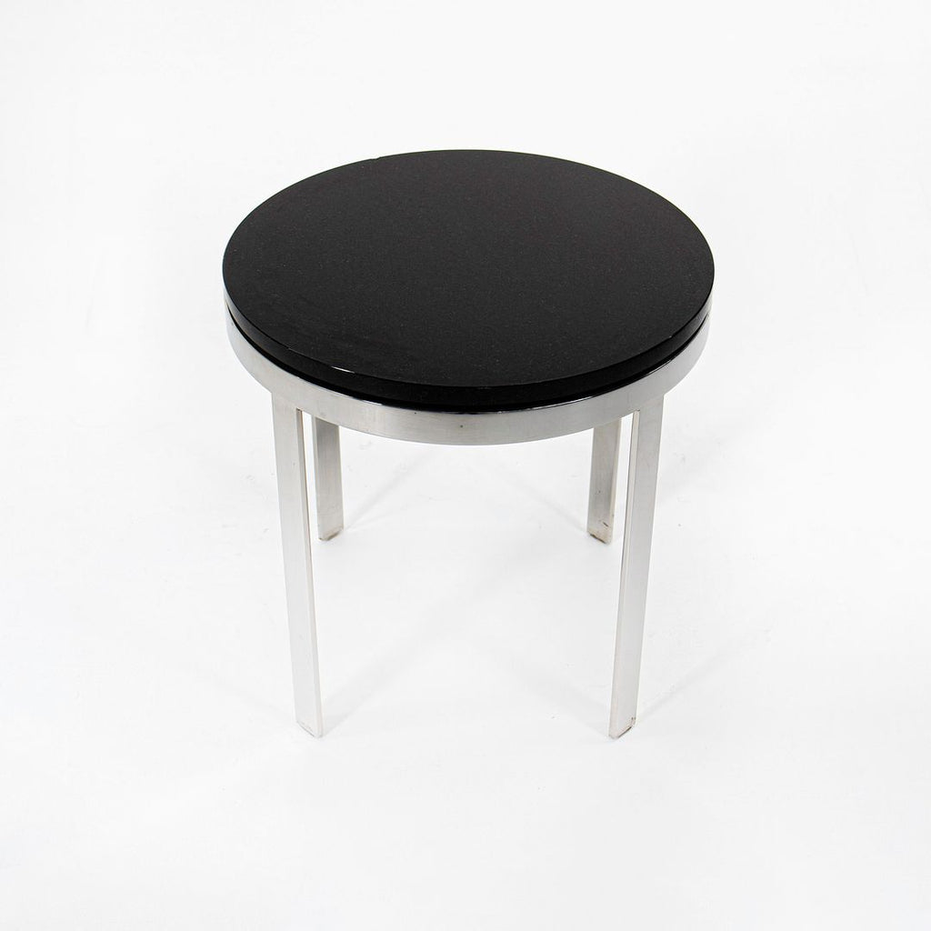 1990s Venlo by Cumberland Side Table in Stainless with Black Marble Top