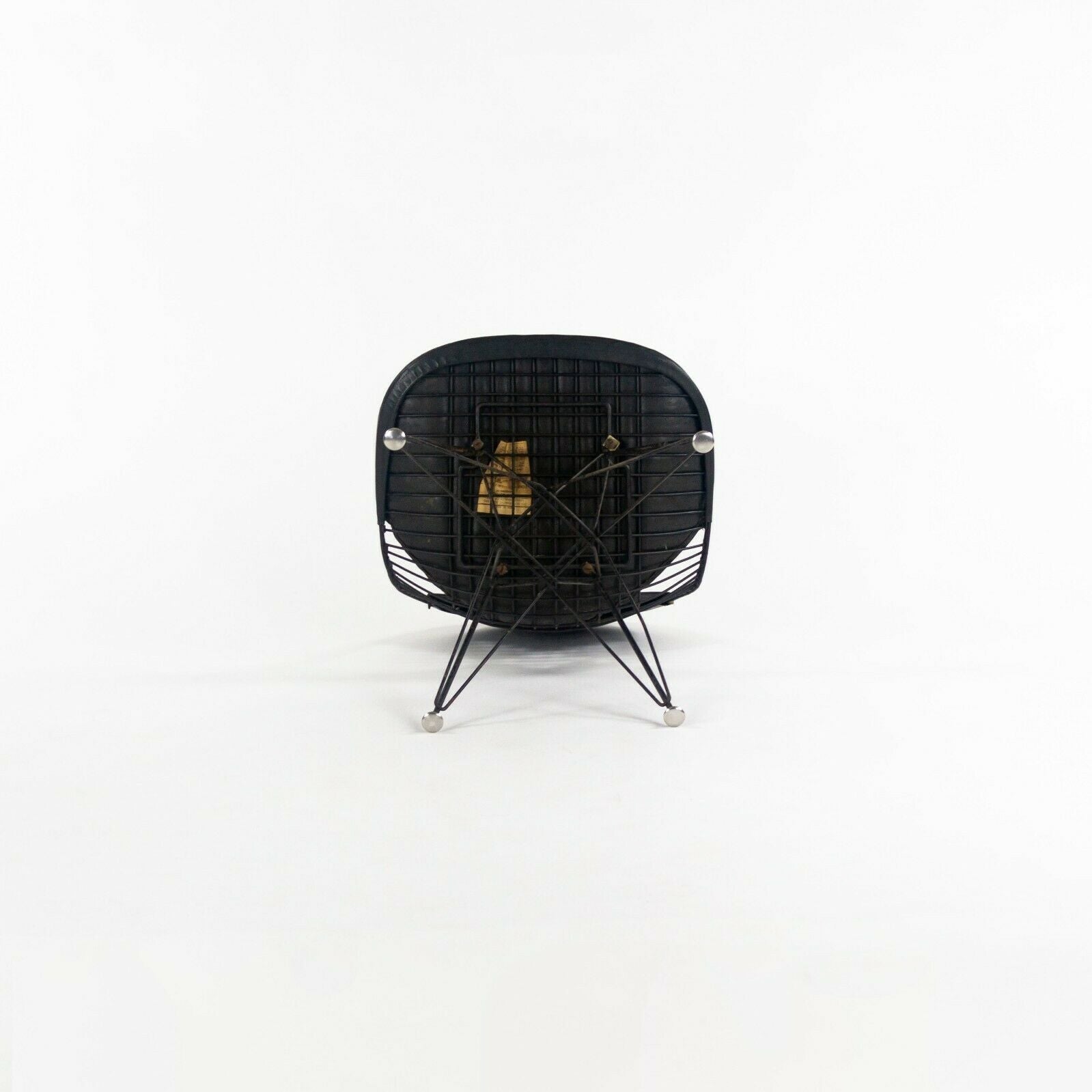 1957 Set of 6 Eames DKR-2 Wire Dining Chairs with Eiffel Tower Bases & Bikini Pads