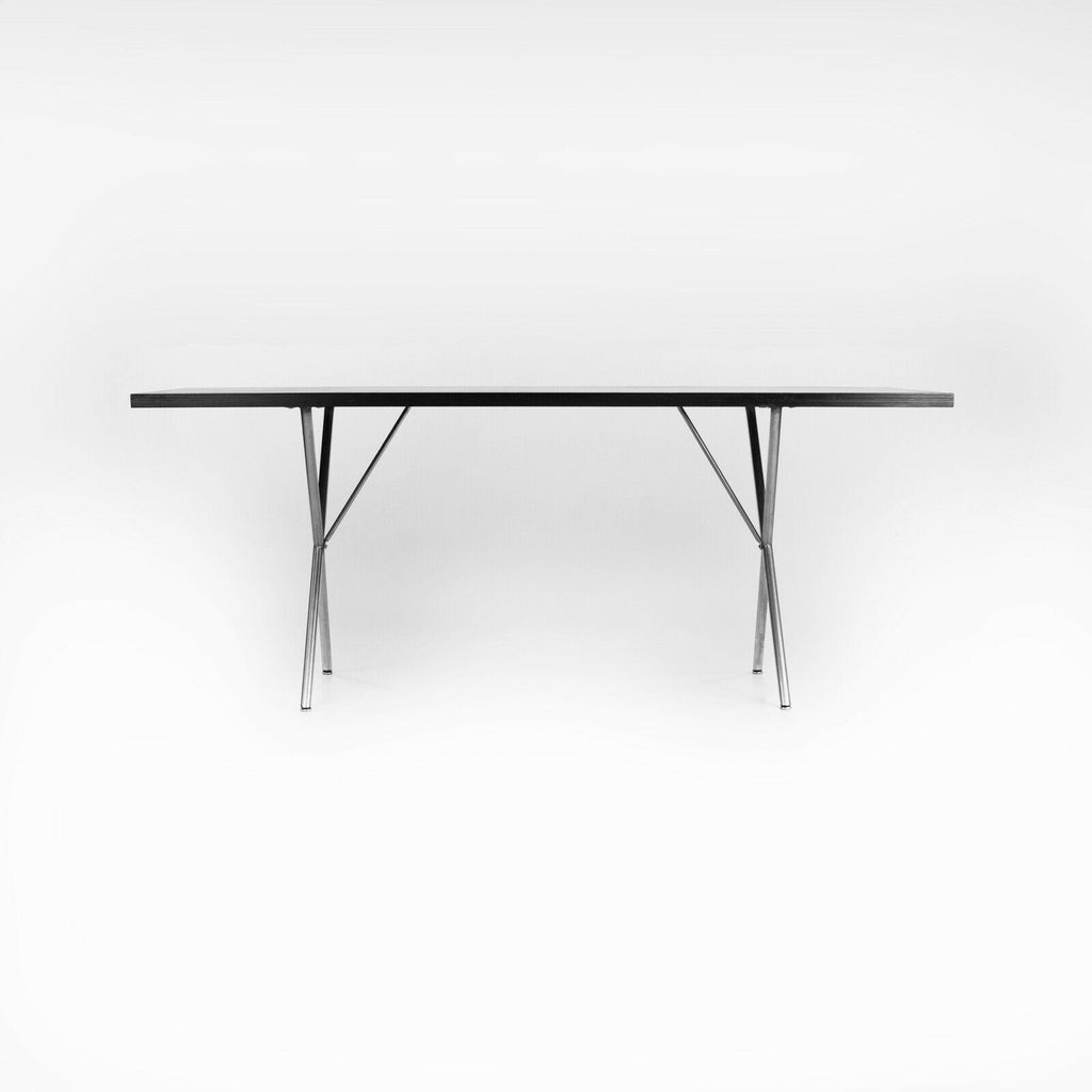 1954 George Nelson for Herman Miller Ebonized X Leg Dining Table / Desk 7230-X