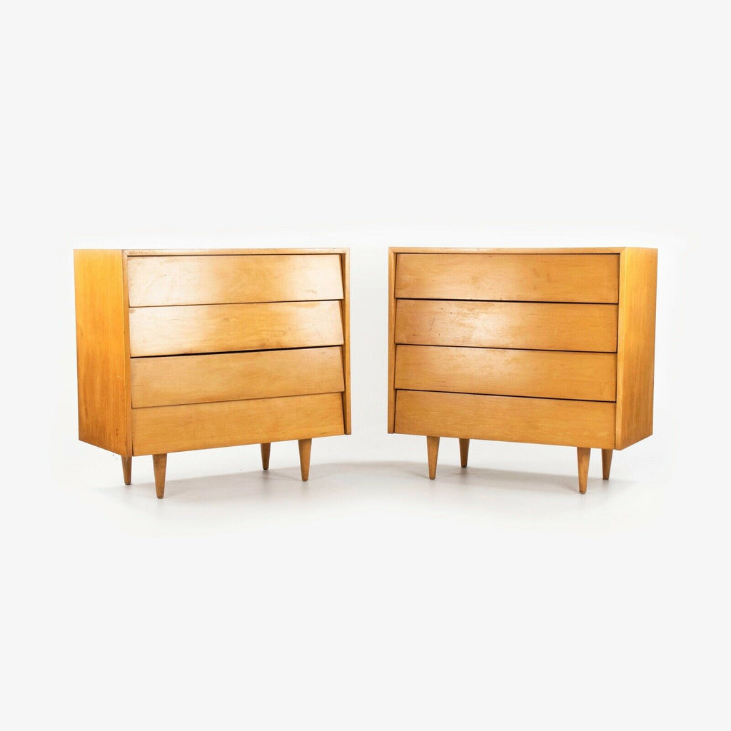 1948 Pair of Florence Knoll Associates No. 126 Louvered Dressers / Chests / Cabinets in Maple