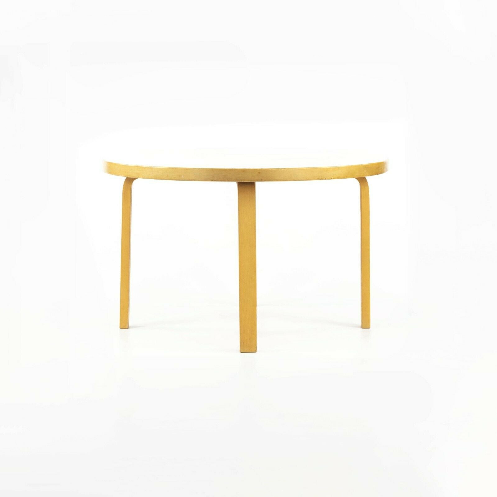 1960s Alvar Aalto for Artek White Laminate Childs or Side / Occasional Table