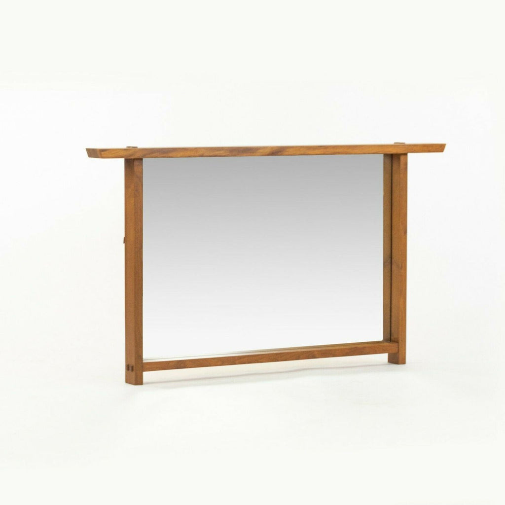 SOLD 1993 Mira Nakashima George Nakashima Studios Hanging Black Walnut Wall Mirror
