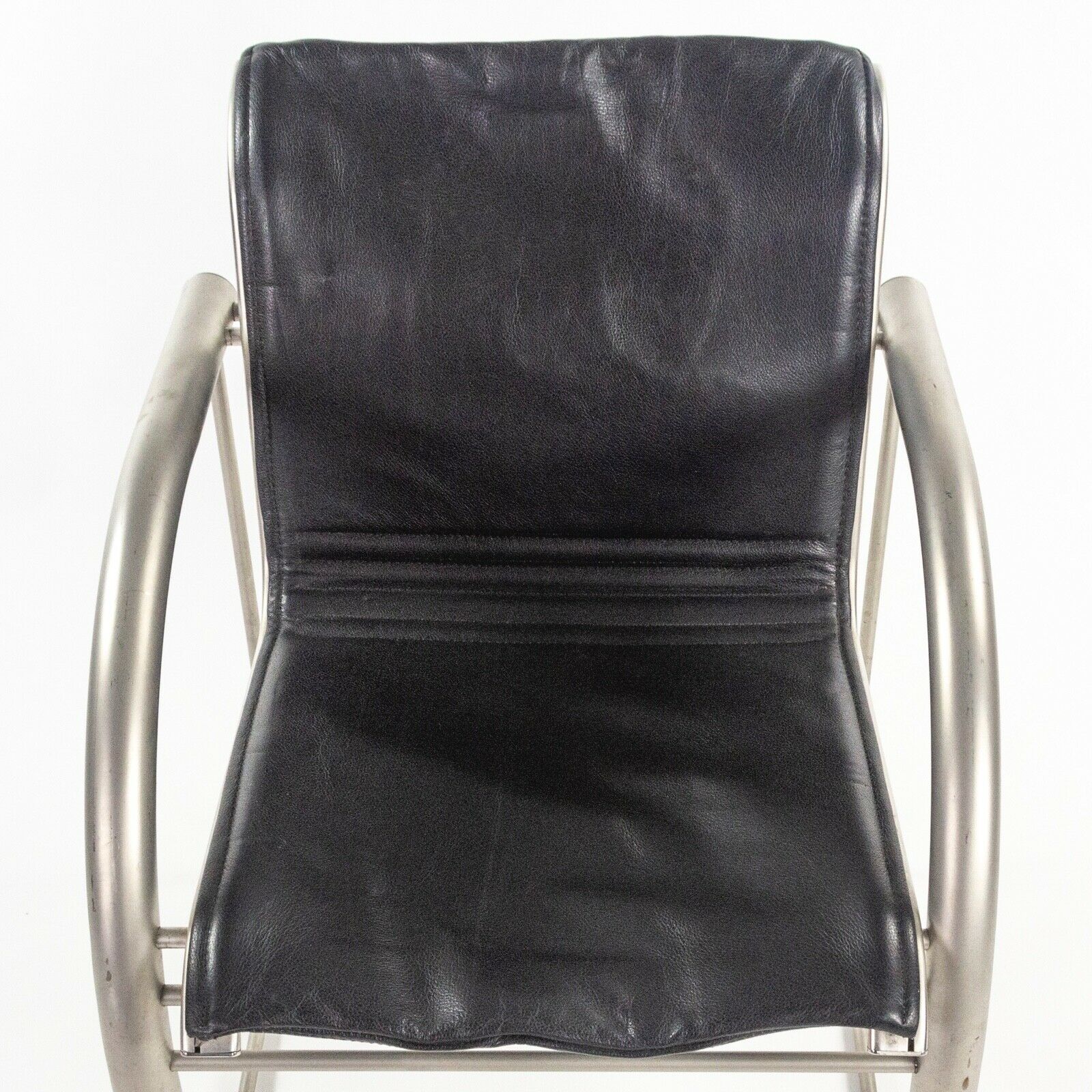 Prototype Richard Schultz 2002 Collection Stainless & Leather Dining Chair