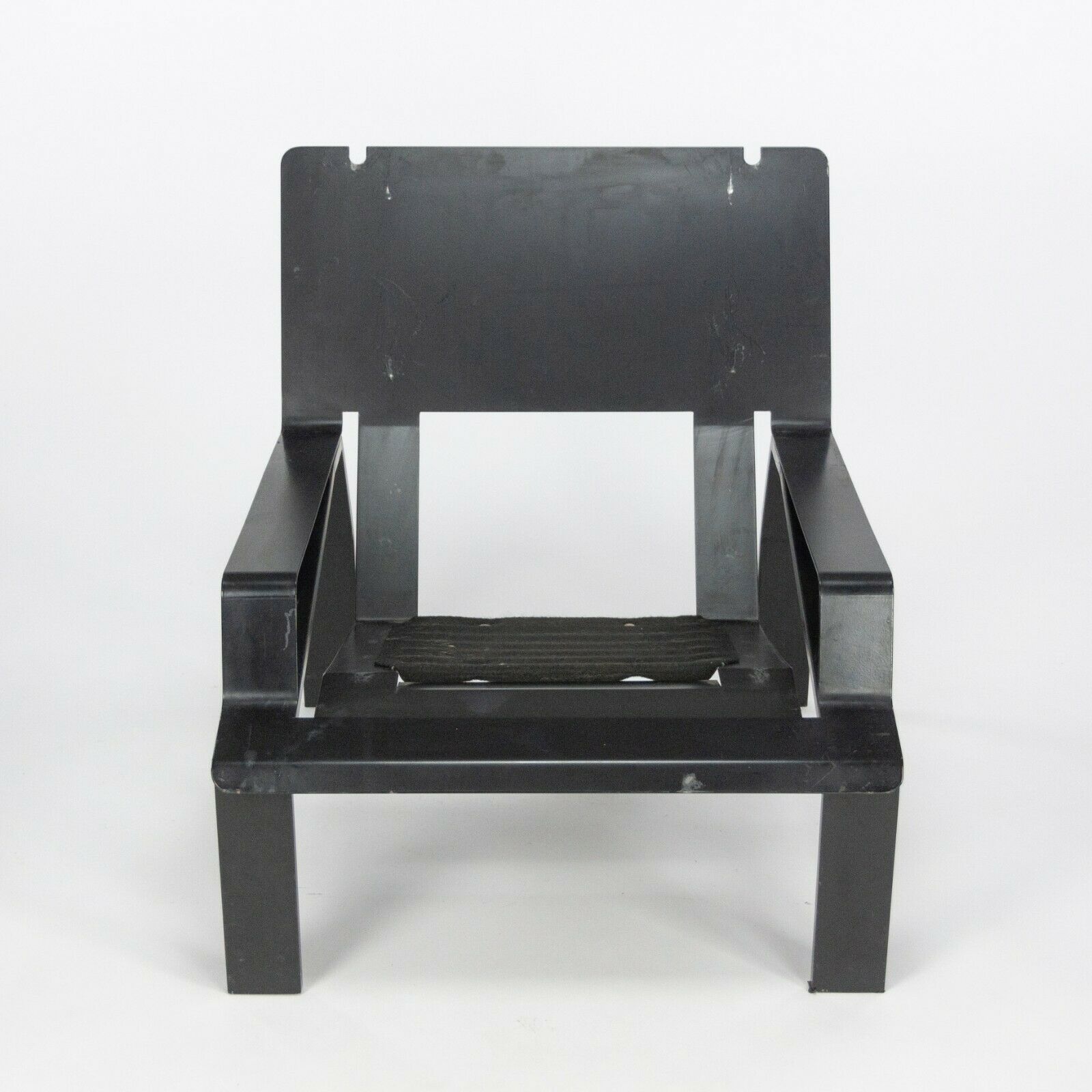 1964 Joe Colombo for Bieffeplast LEM Black Leather Lounge Chair 1x Available