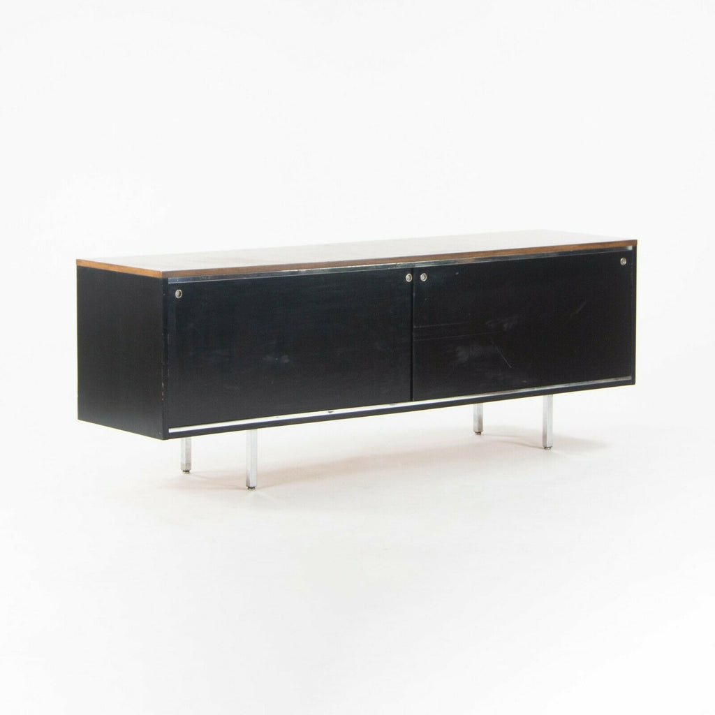 1960 George Nelson 8000 Series EOG Credenza Cabinet for Herman Miller with Walnut Top