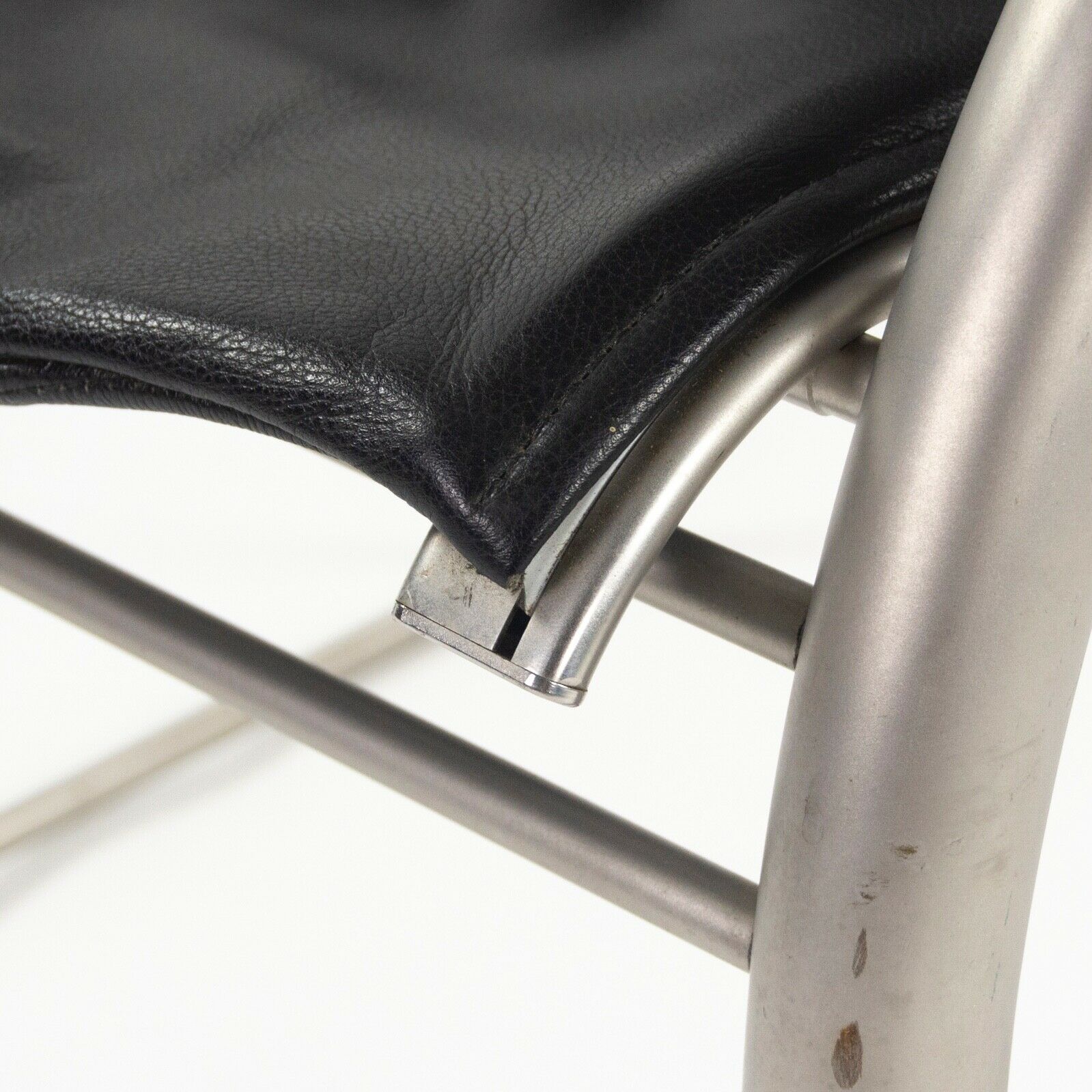 Prototype Richard Schultz 2002 Collection Stainless & Leather Dining Chair