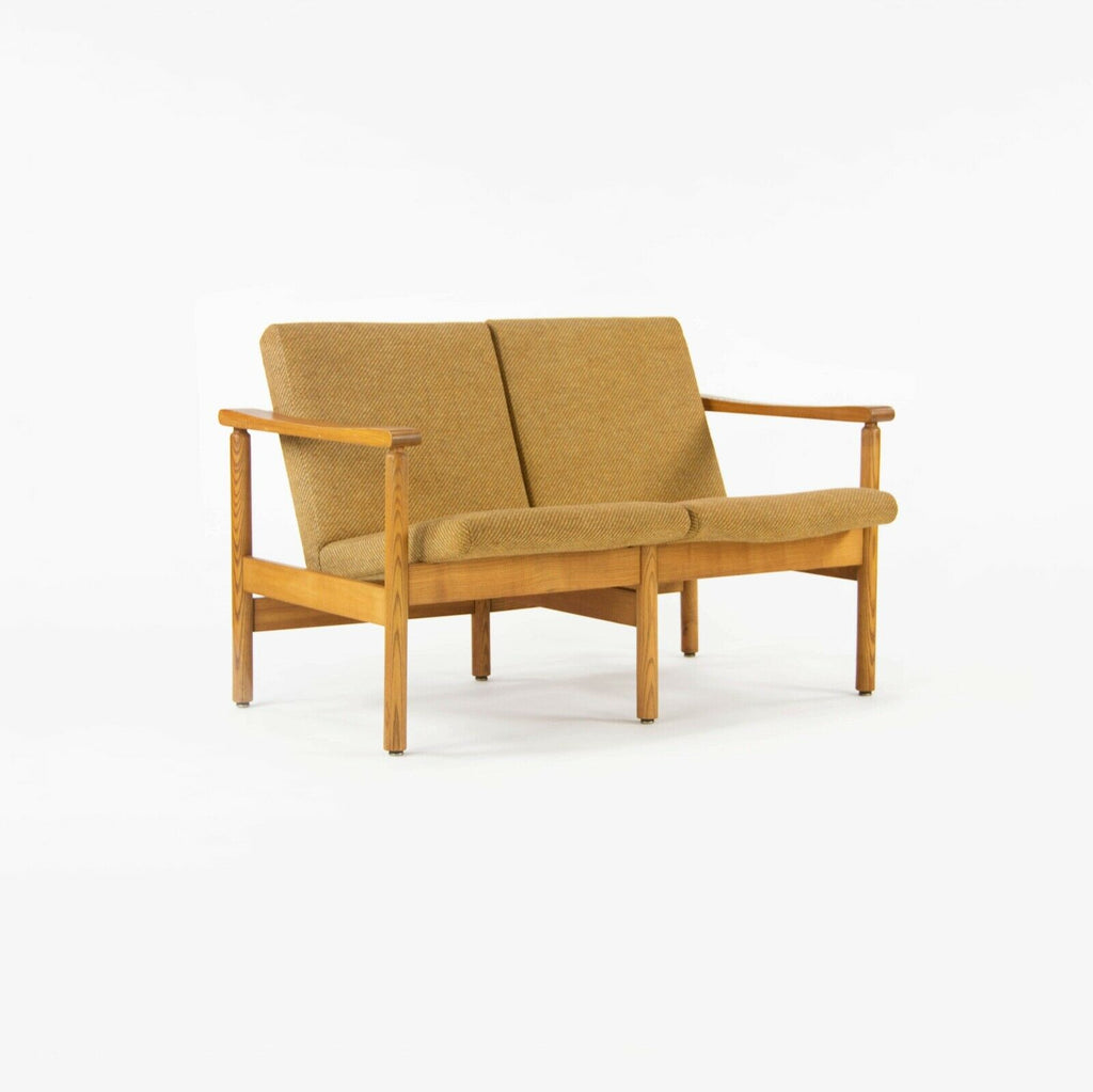 1975 Hans Krieks Settee Sofa by CI Designs Boston in Oak and Fabric American Modern