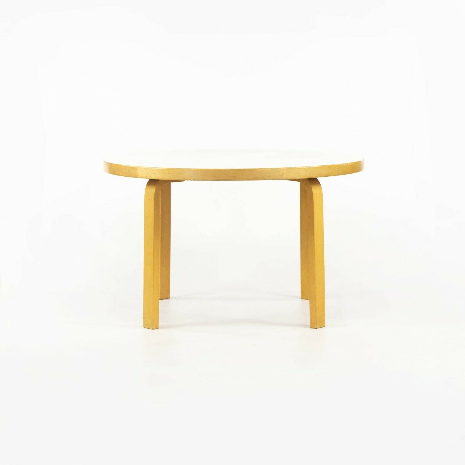 1960s Alvar Aalto for Artek White Laminate Childs or Side / Occasional Table