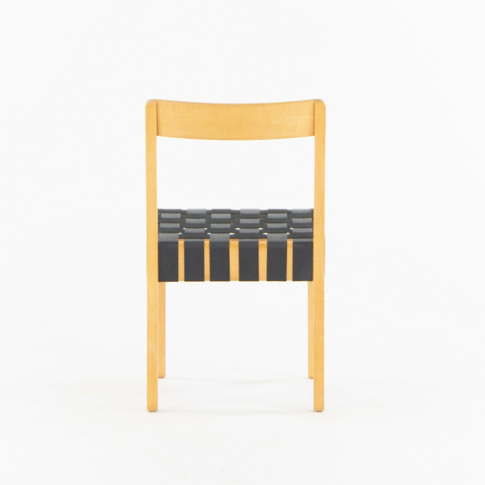 1946 Jen Risom 666 WSP Side Chairs Black Webbing for Knoll Associates Set of Six