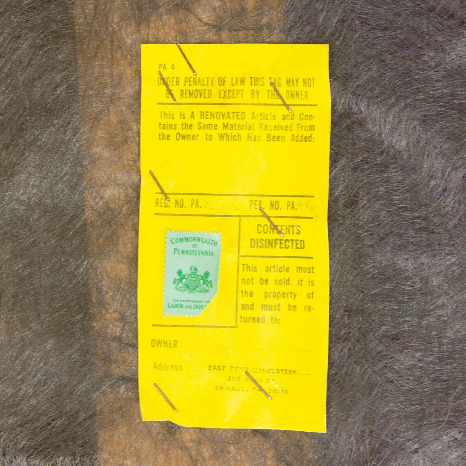 1950s Florence Knoll Associates Three Seat Sofa Redone by East Penn Upholstery