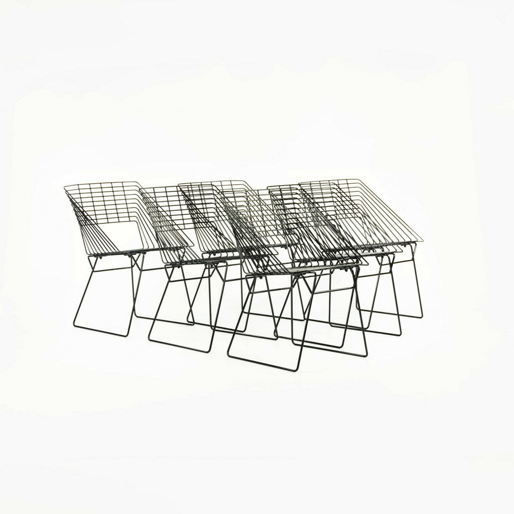 1980s Bruce Hannah and Andre' Grasso for Falcon Diagonal Dining Chair w/ Black Frames 12x