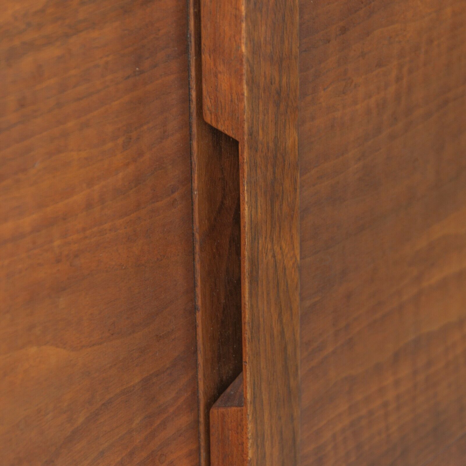 1950s George Nakashima Studio Full Size Dovetailed Walnut Headboard Bed Cabinet