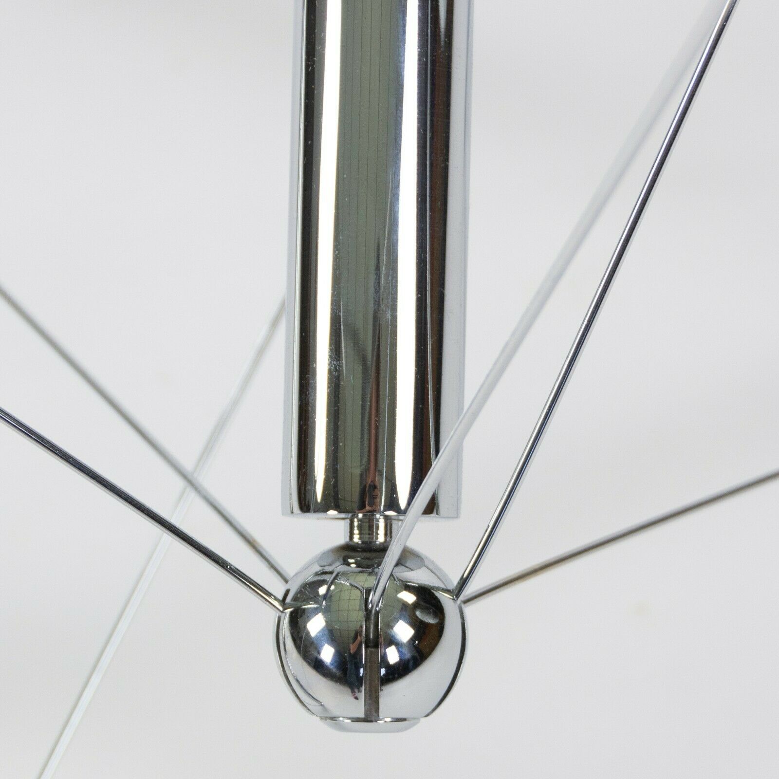 1980s Theodore Waddell for Cassina 714 Tensegrity Chromed Steel Dining Table